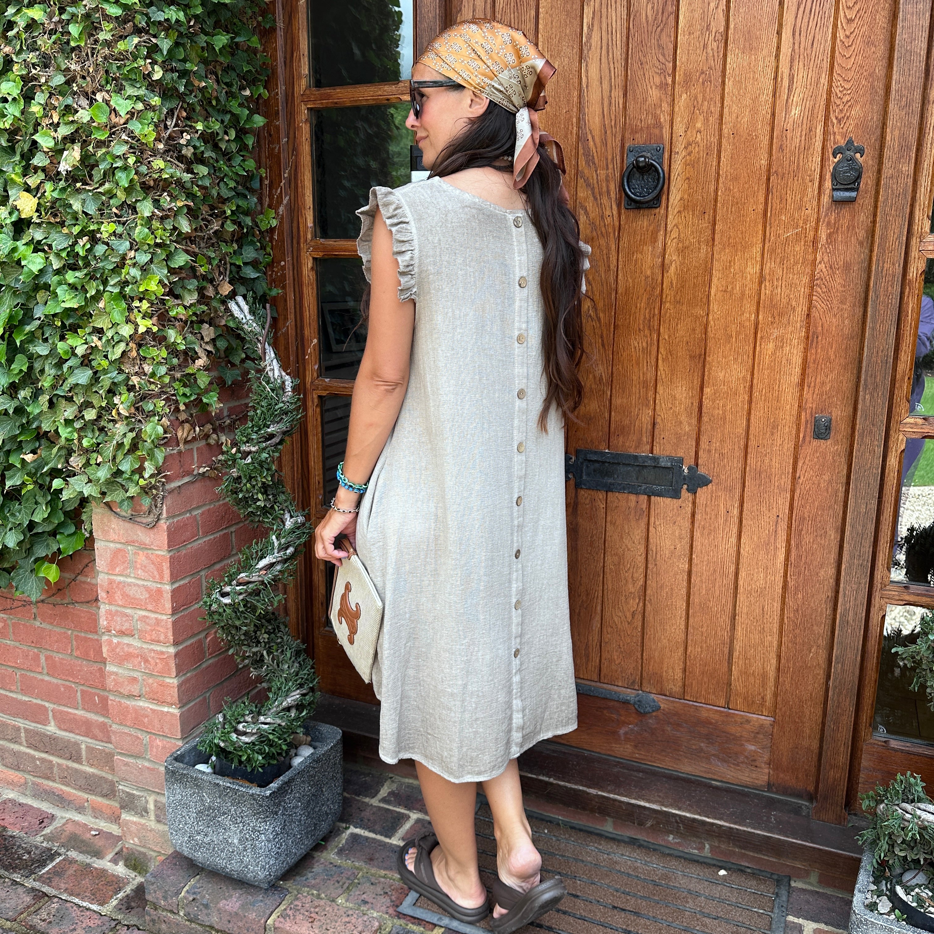 Bowie Button Back Dress