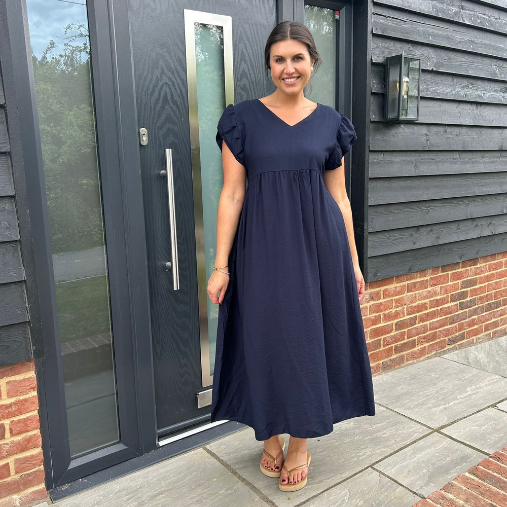 Sam Button Dress - Blush Boutique Essex