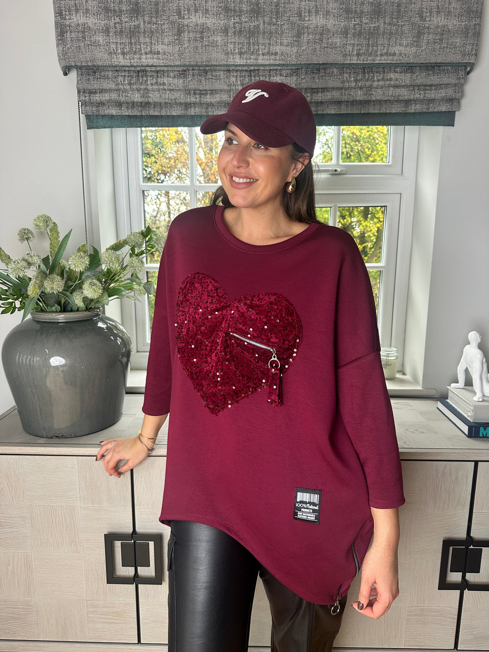 Howie Heart Sweatshirt - Blush Boutique Essex