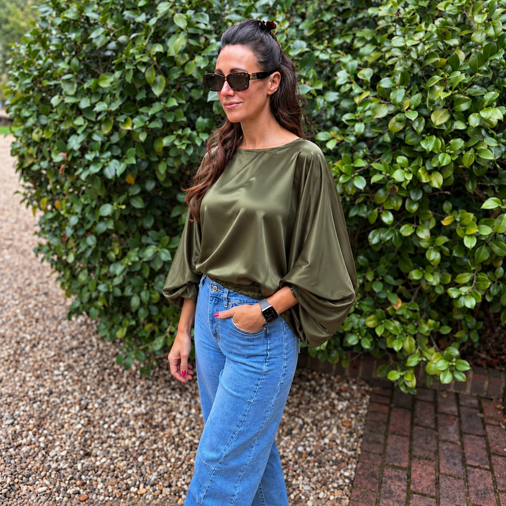 Bella Satin Top - Blush Boutique Essex