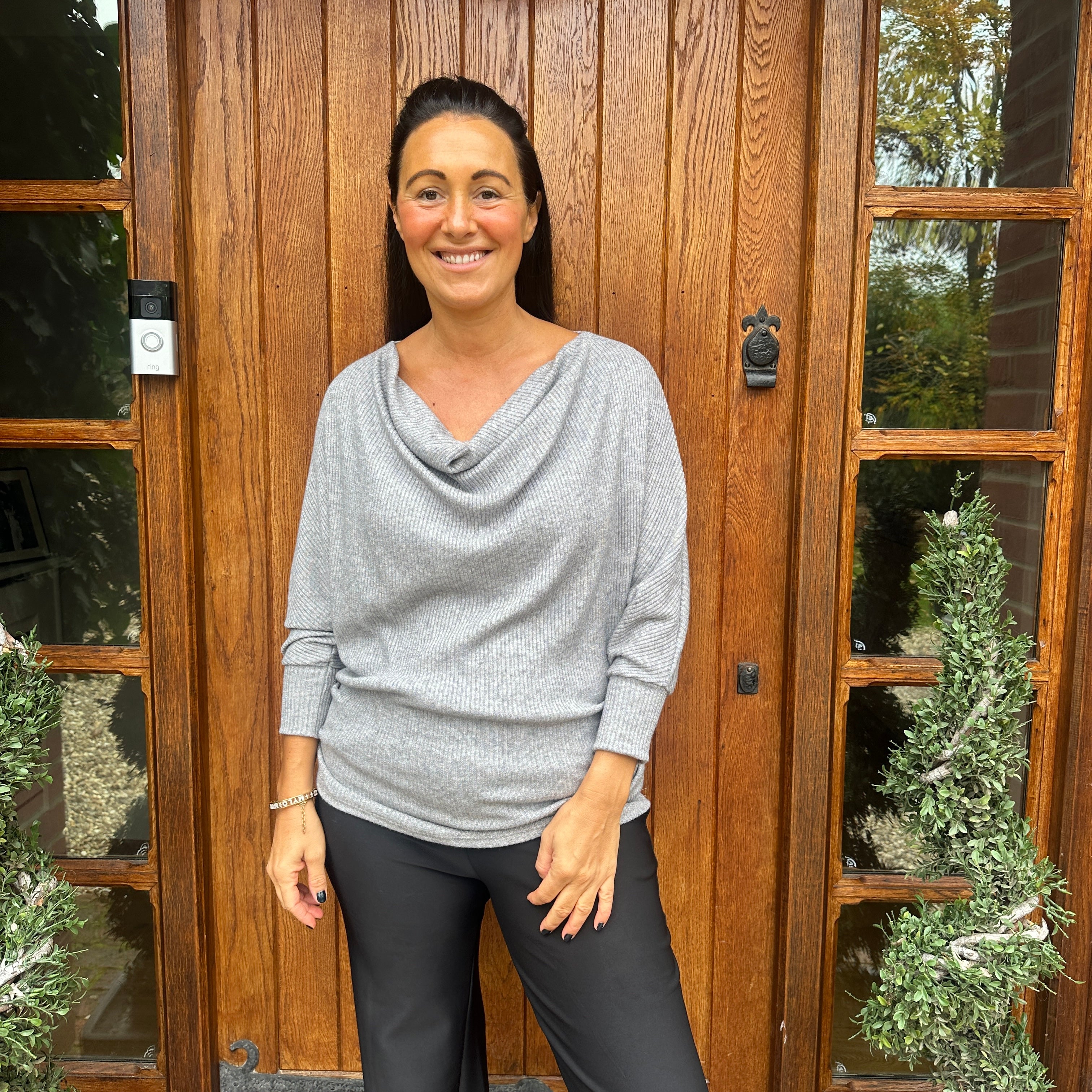 Dahlia Drape Top - Blush Boutique Essex