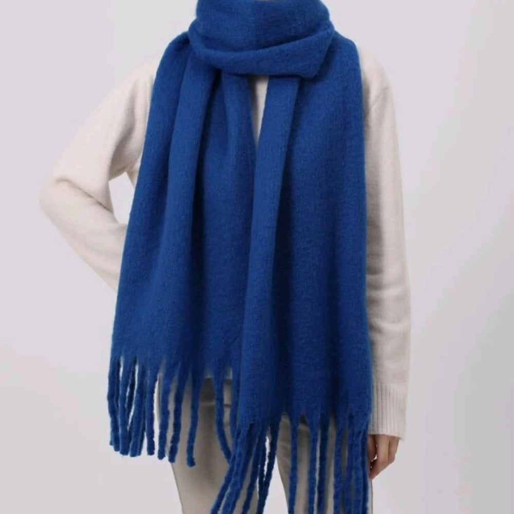 Chunky plain scarf - Blush Boutique Essex