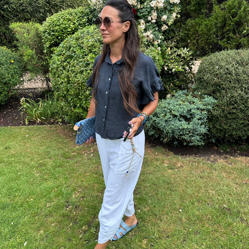 Kayla linen shirt