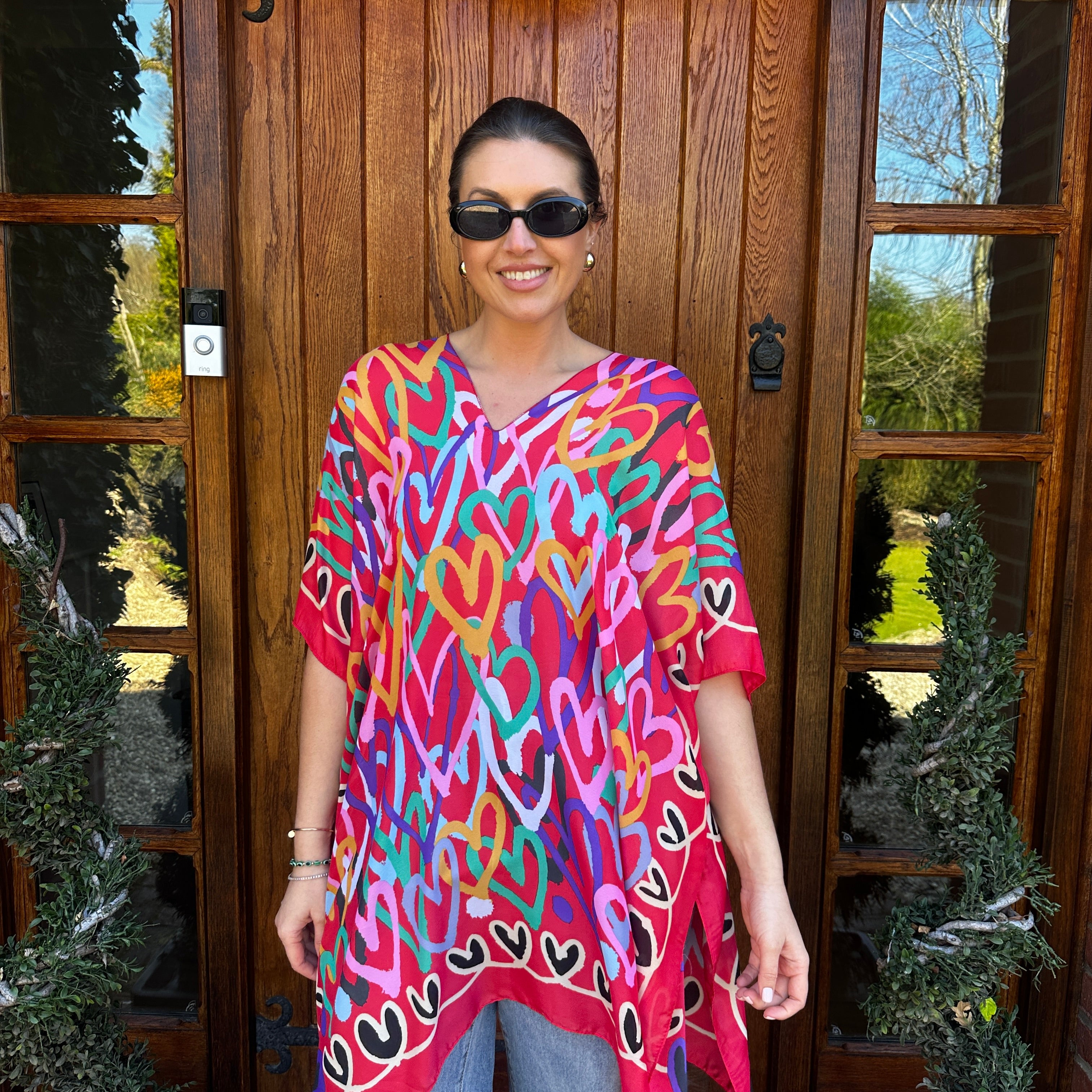 Hannah Heart Kaftan - Blush Boutique Essex