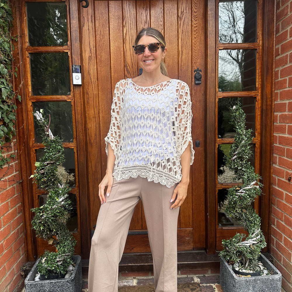 Belle Crochet Top - Blush Boutique Essex