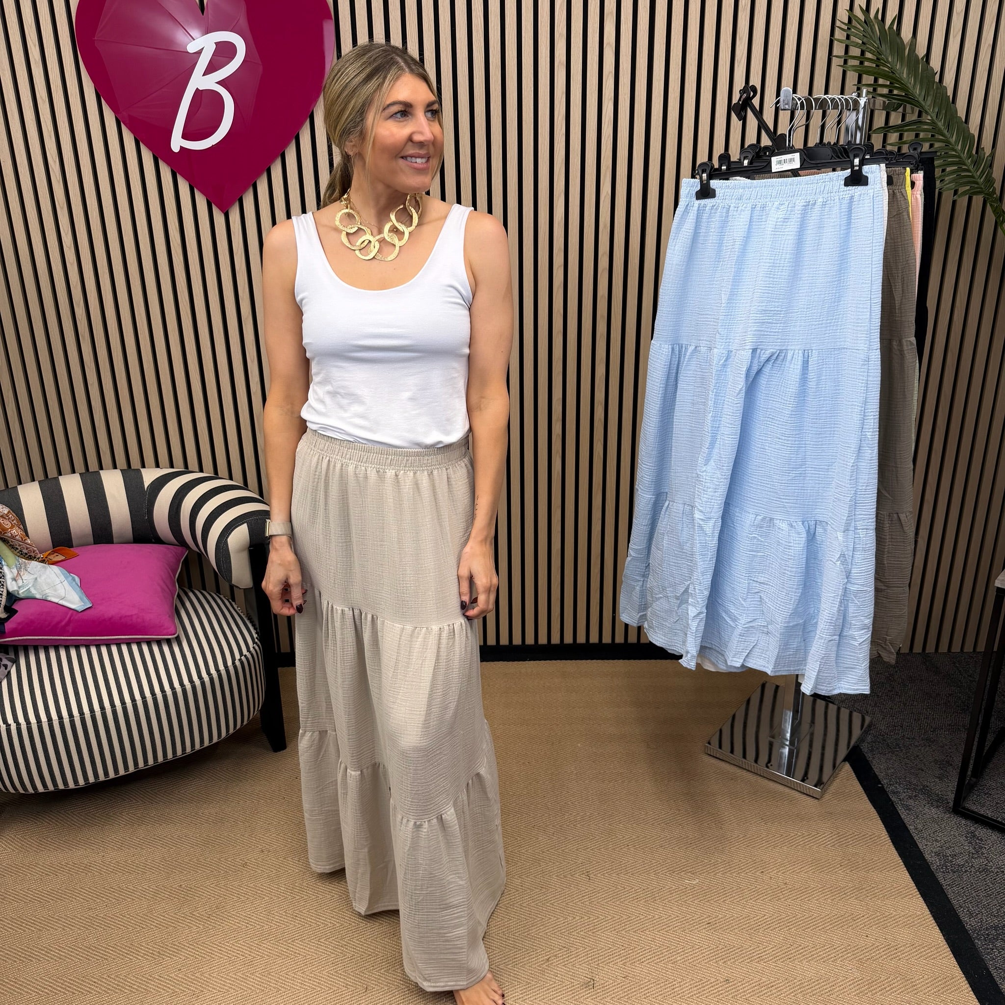 Francis Tiered skirt - Blush Boutique Essex