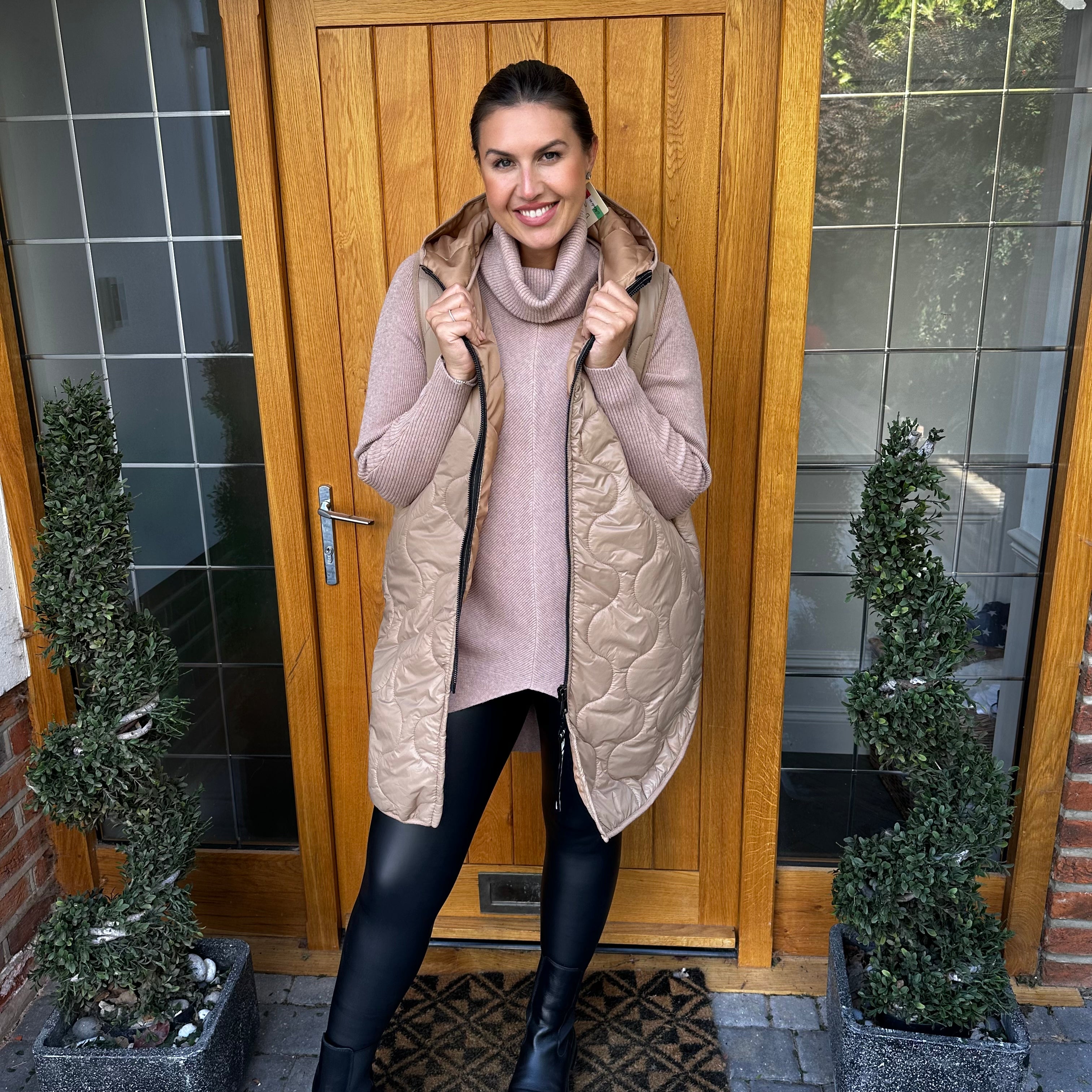 Love Quilted Body Warmer - Blush Boutique Essex