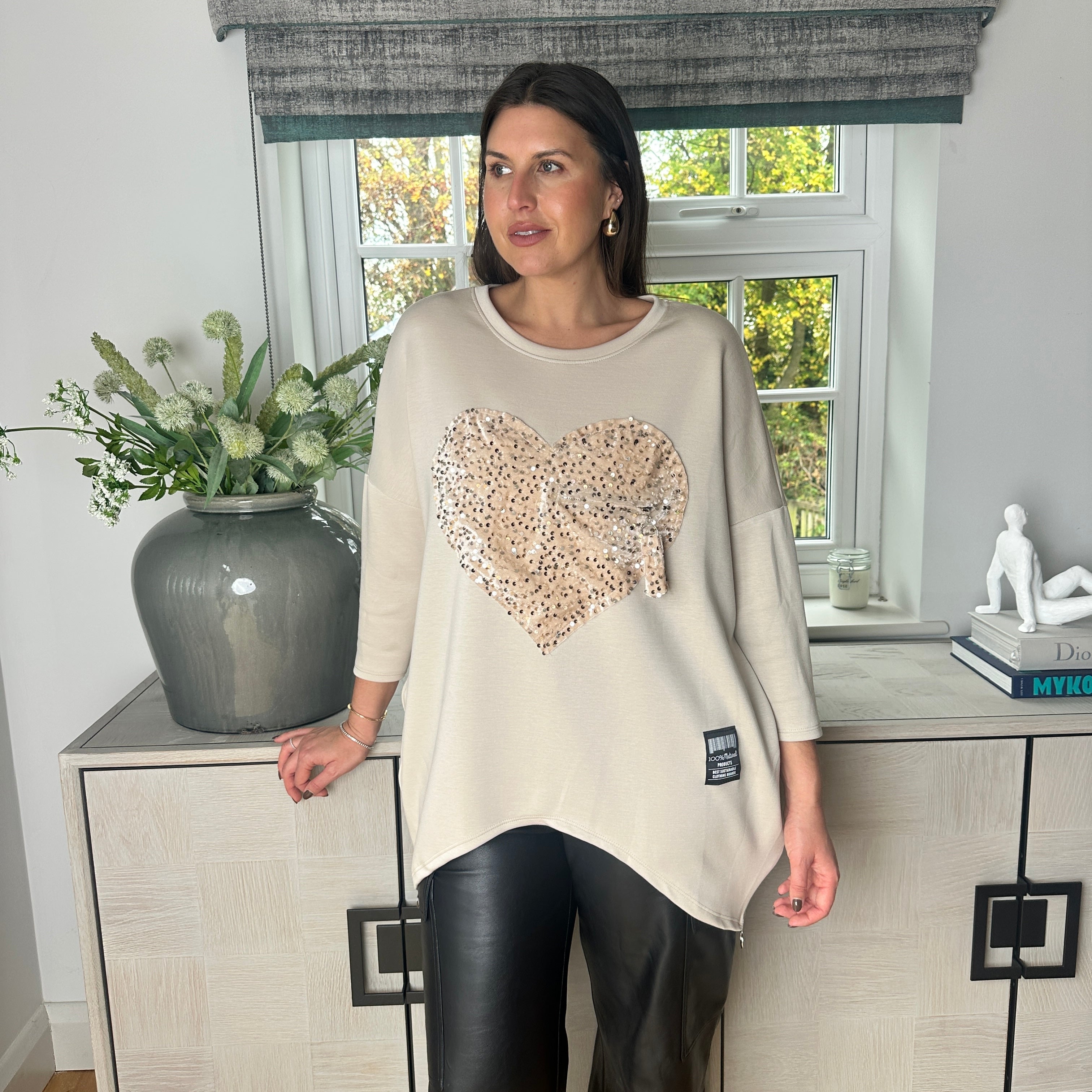 Howie Heart Sweatshirt - Blush Boutique Essex