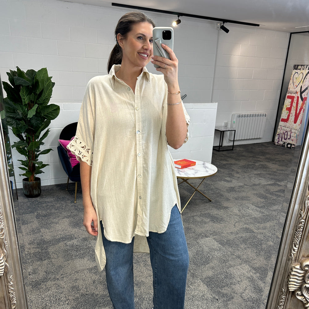 Fleur Anglaise Shirt - Blush Boutique Essex