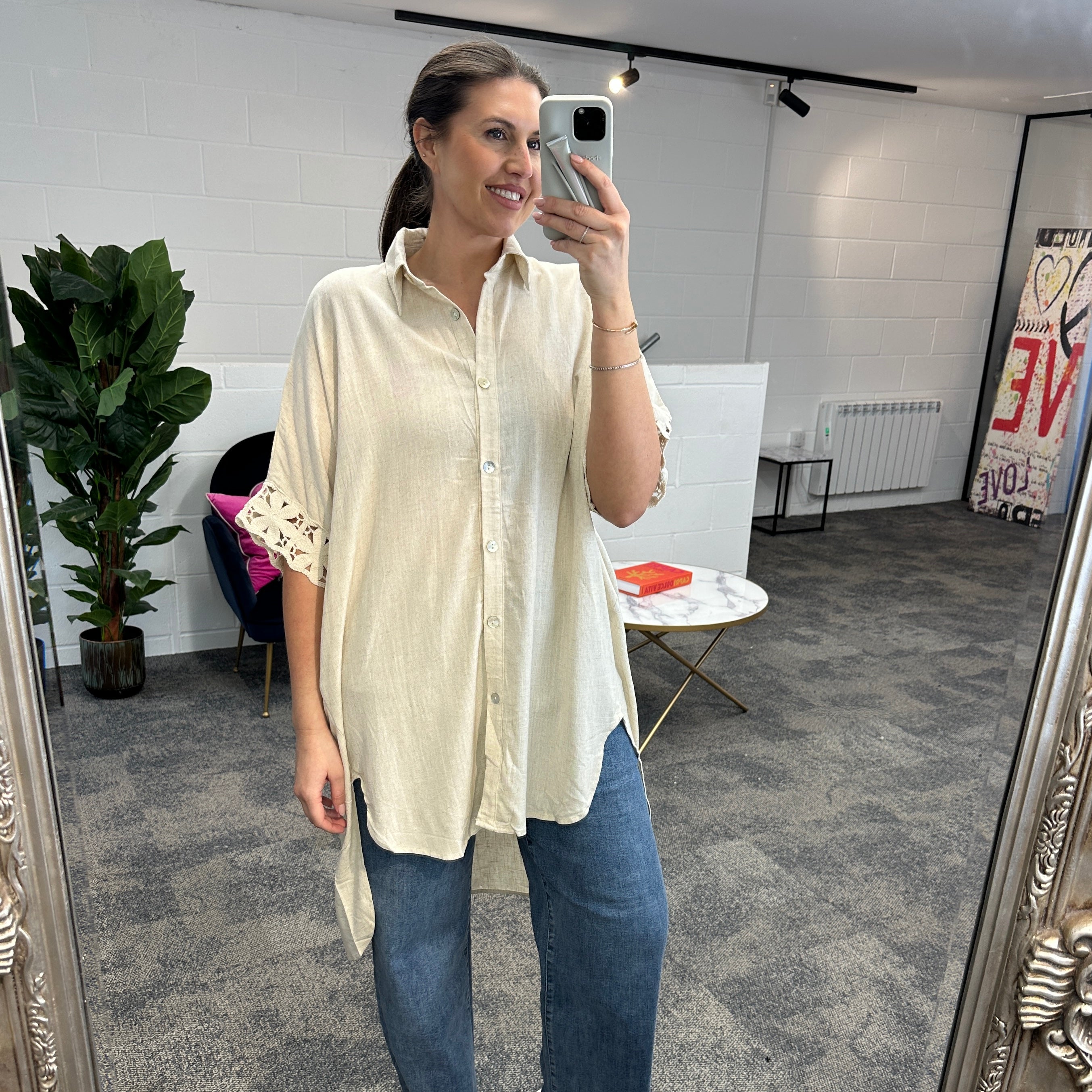 Fleur Anglaise Shirt - Blush Boutique Essex