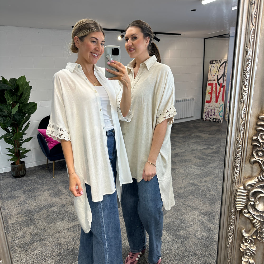 Fleur Anglaise Shirt - Blush Boutique Essex