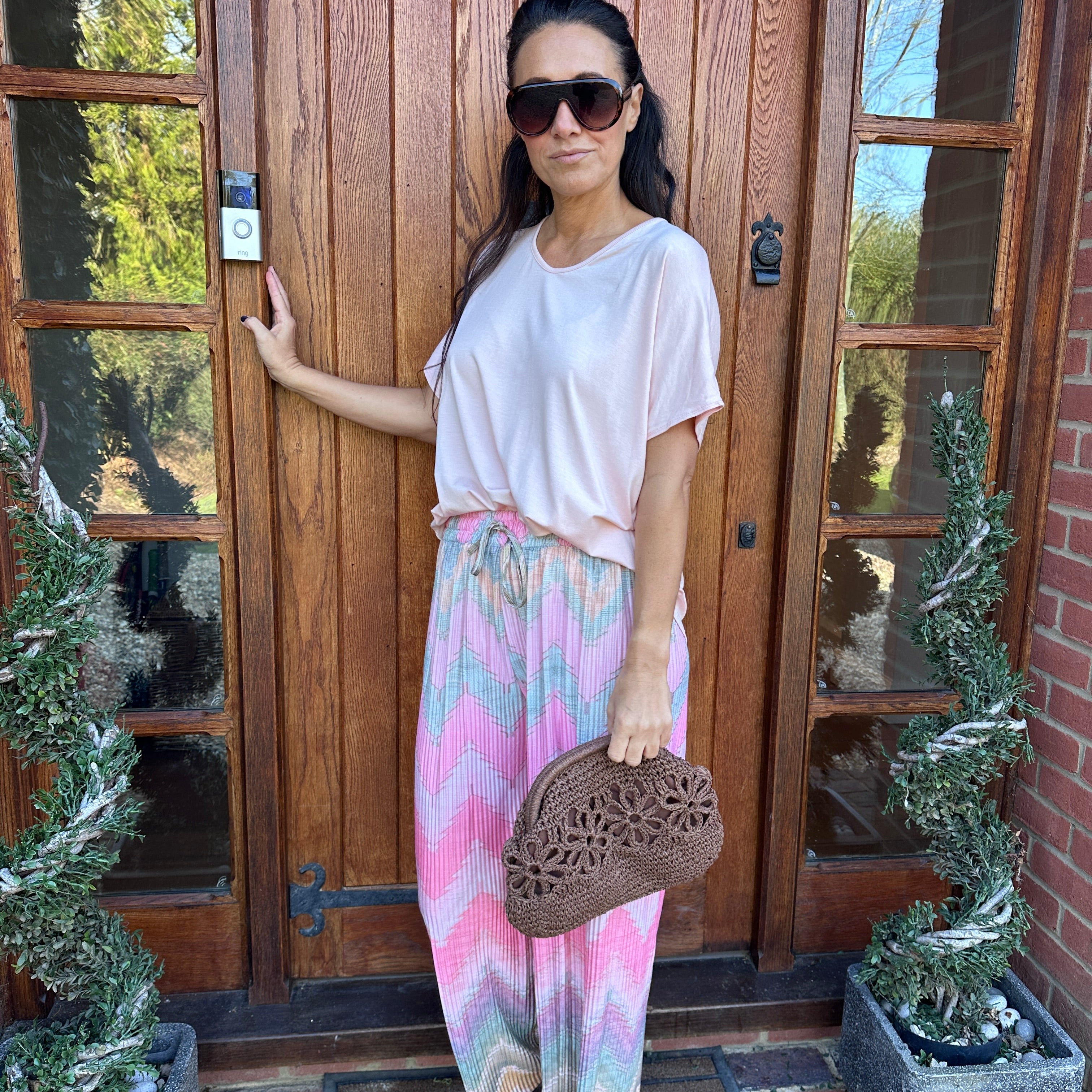 Piper Pleated Trousers - Blush Boutique Essex