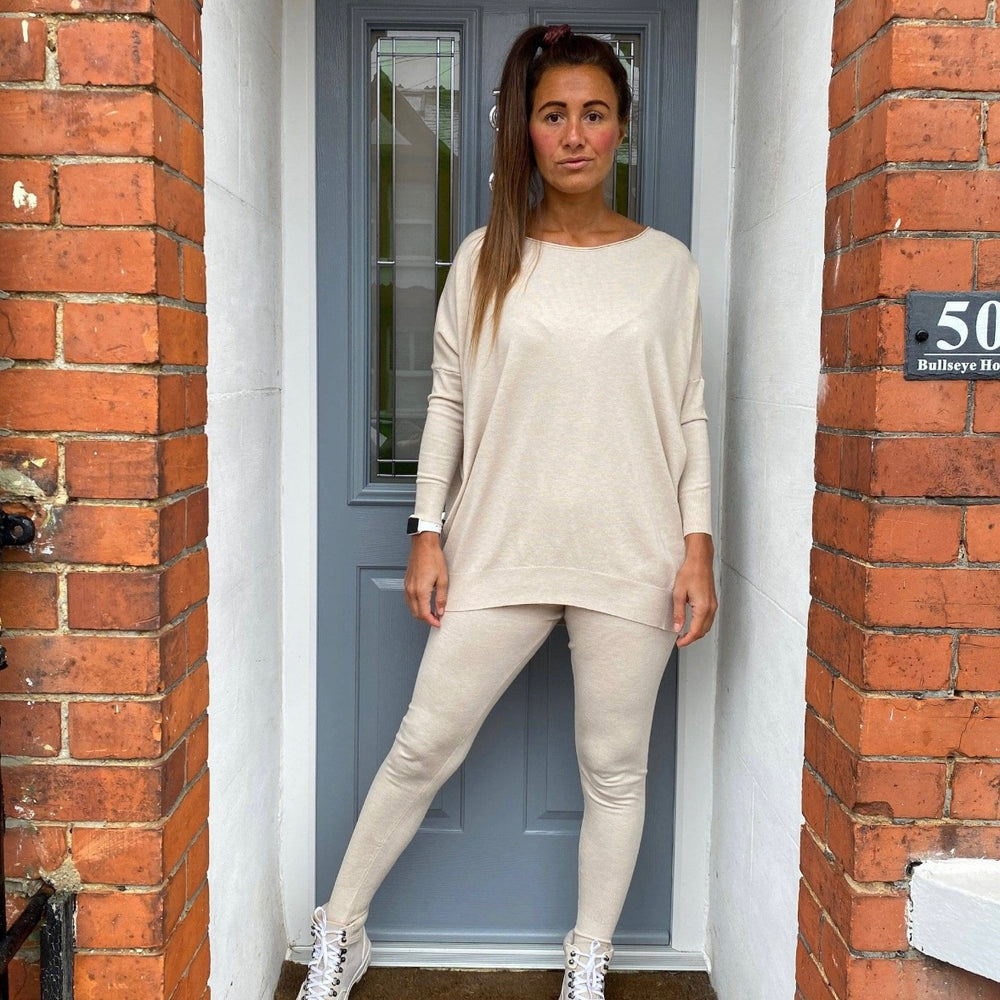 Bibi Soft Knit Lounge Suit - Blush Boutique Essex