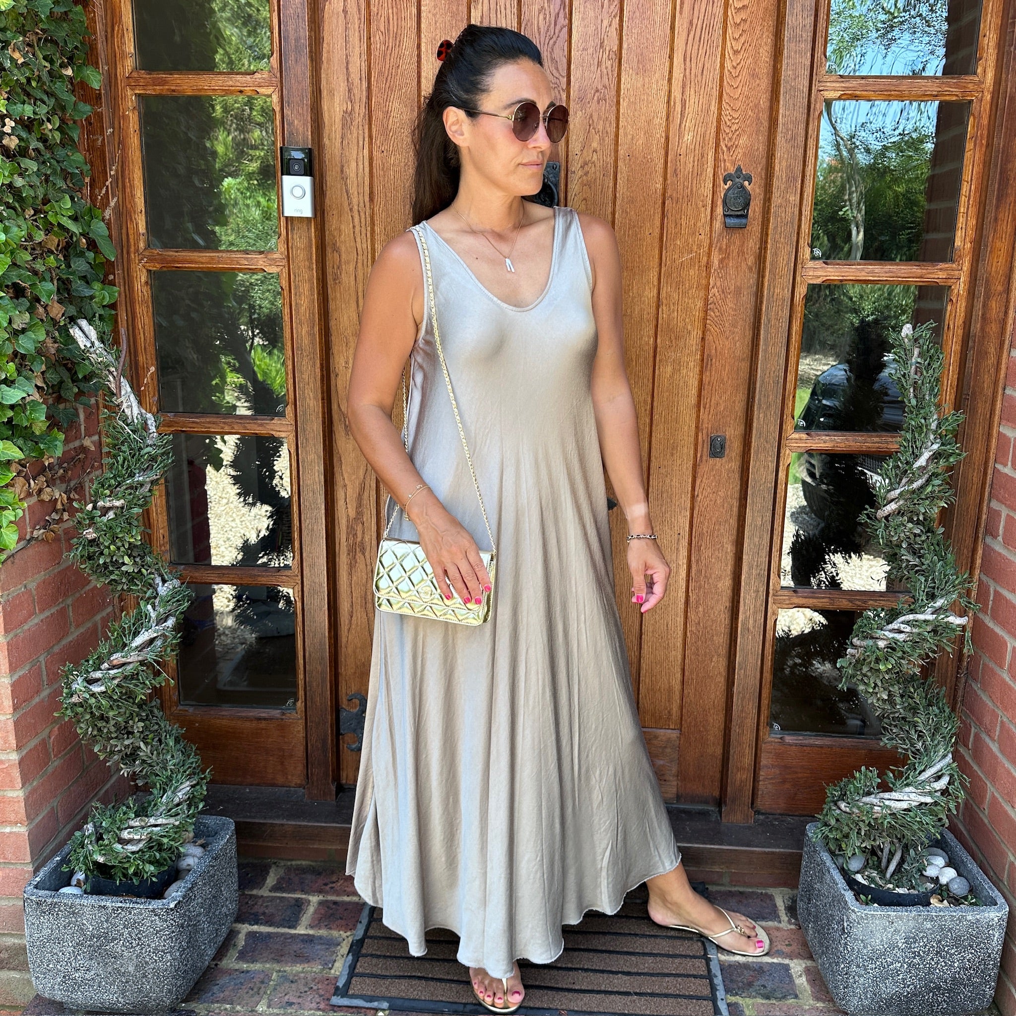 Claudia Satin Maxi