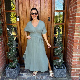 Chloe Cotton Cheesecloth Dress - Blush Boutique Essex