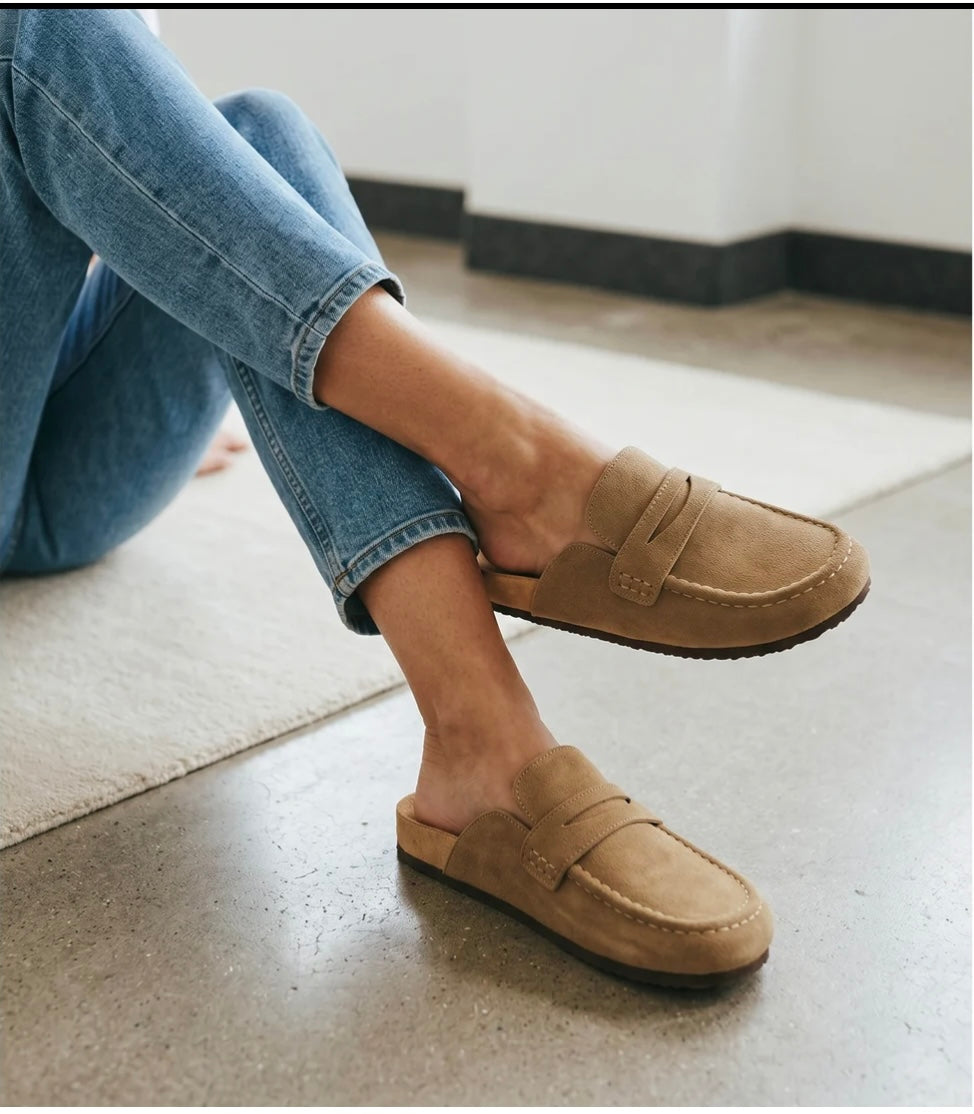 Harley leather mules