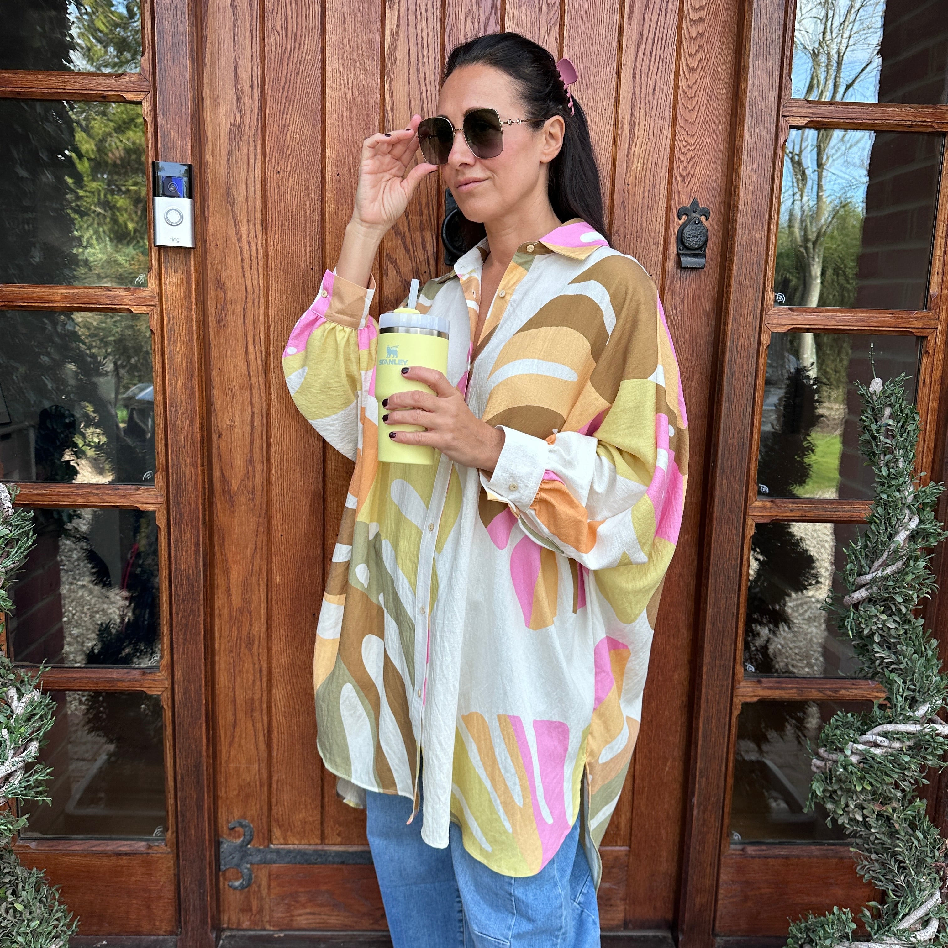 Sonny Oversized Shirt - Blush Boutique Essex