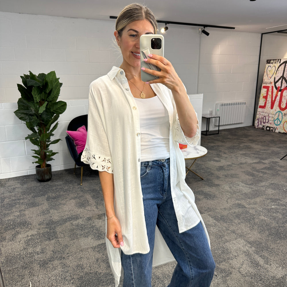 Fleur Anglaise Shirt - Blush Boutique Essex