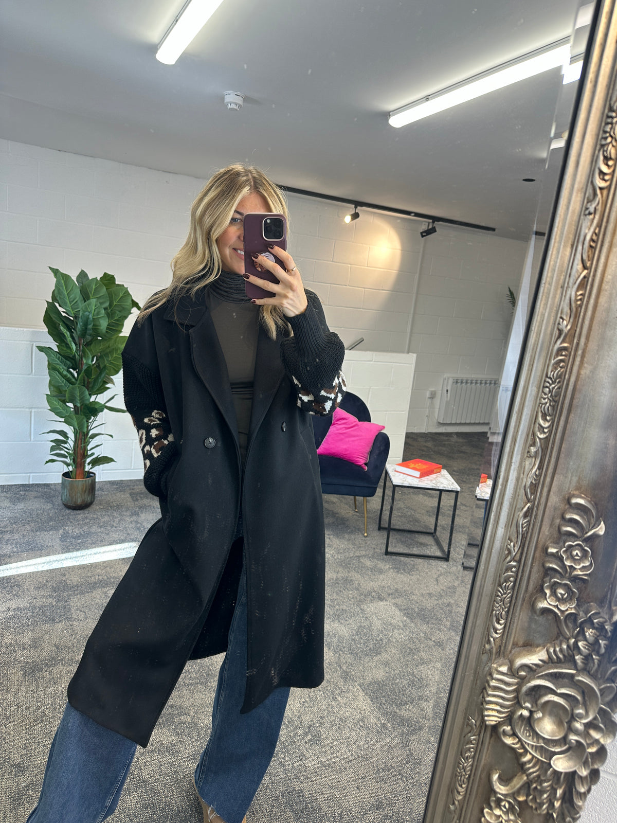 Ruche Roll Neck - Blush Boutique Essex