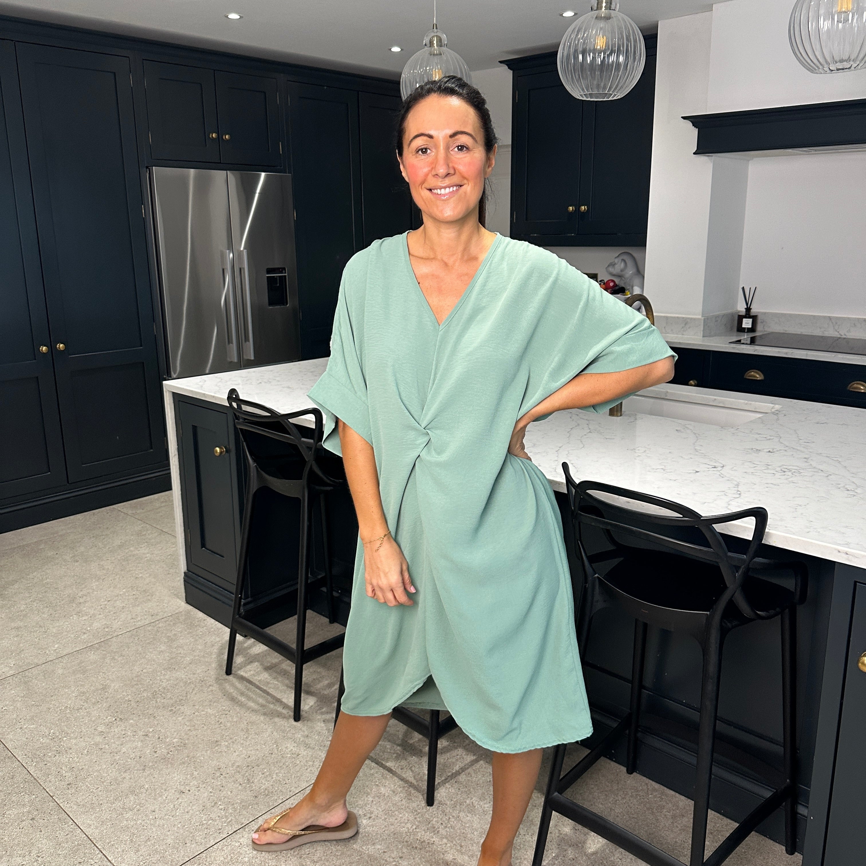 Tiffany Knot Dress - Blush Boutique Essex