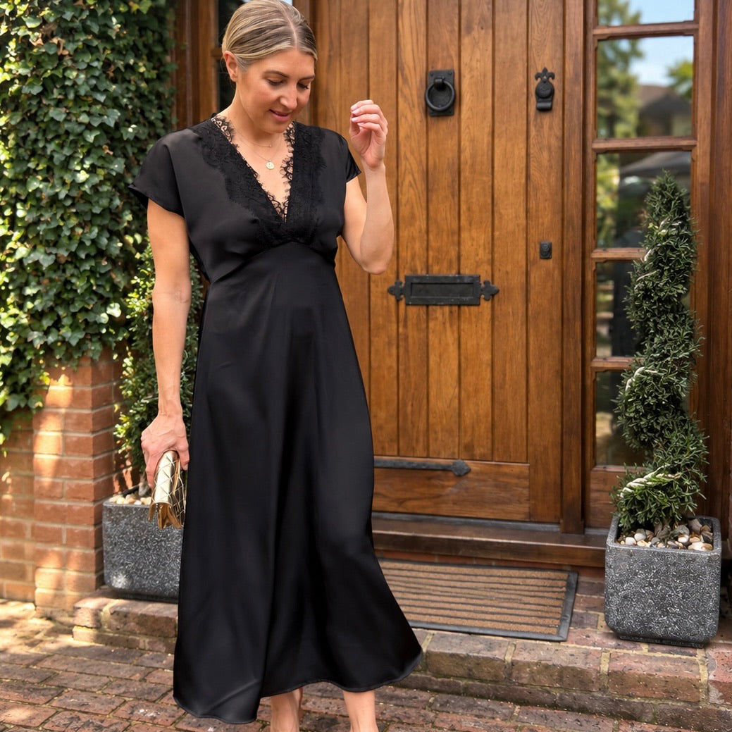 Victoria Satin Dress