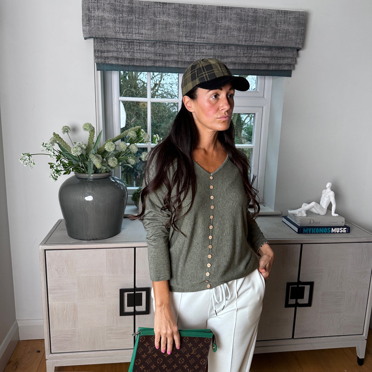 Ash Button Top