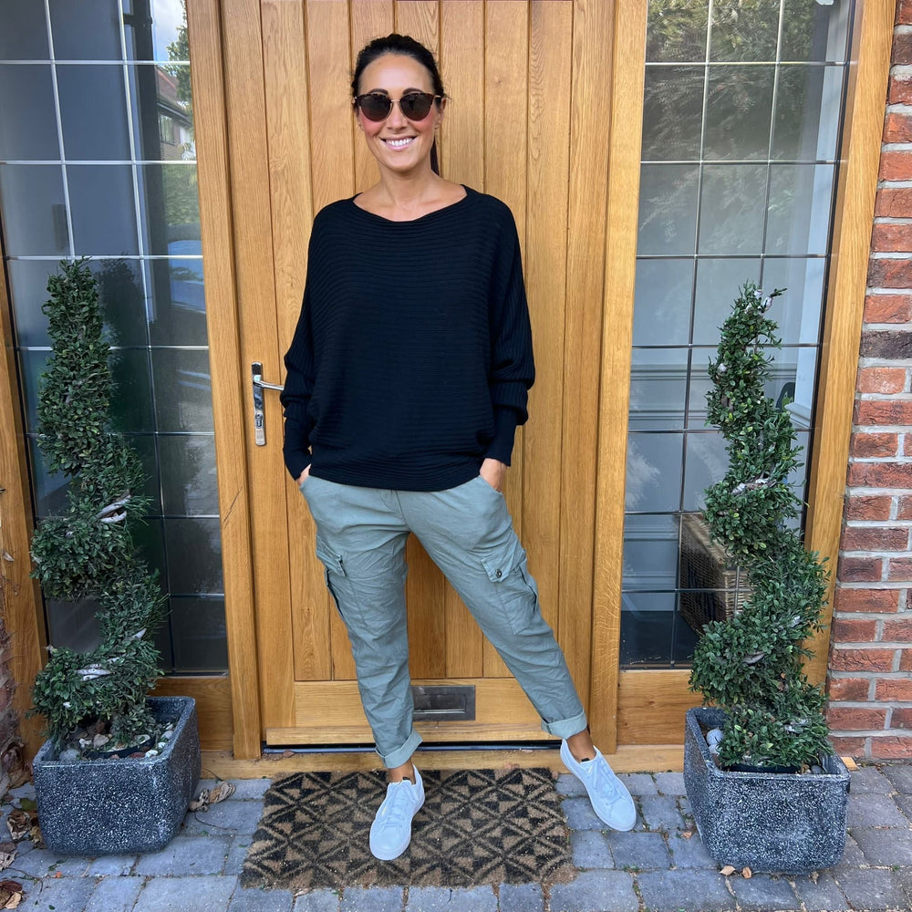 Sammie Ribbed Jumper - Blush Boutique Essex