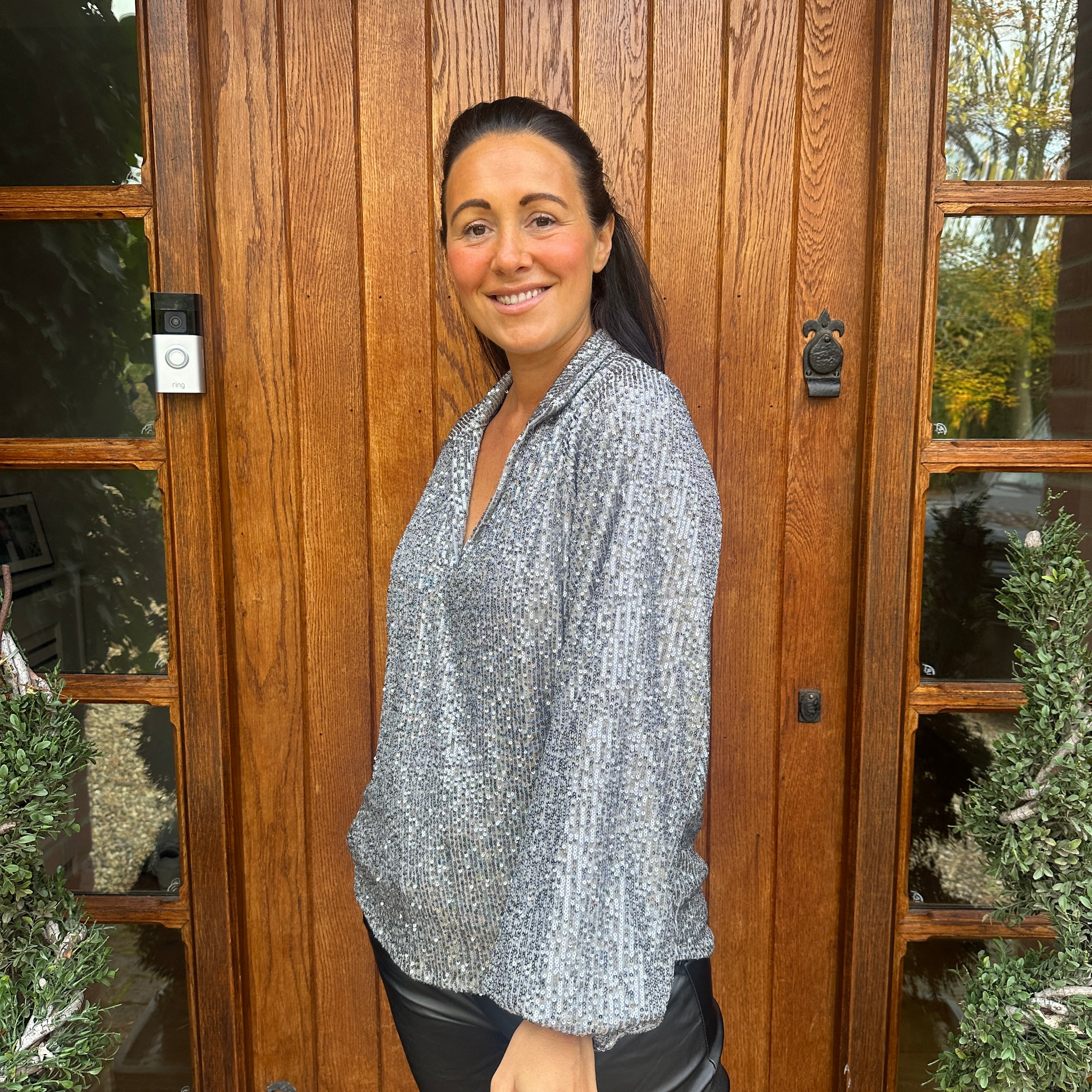 Gabrielle Sequin Top - Blush Boutique Essex