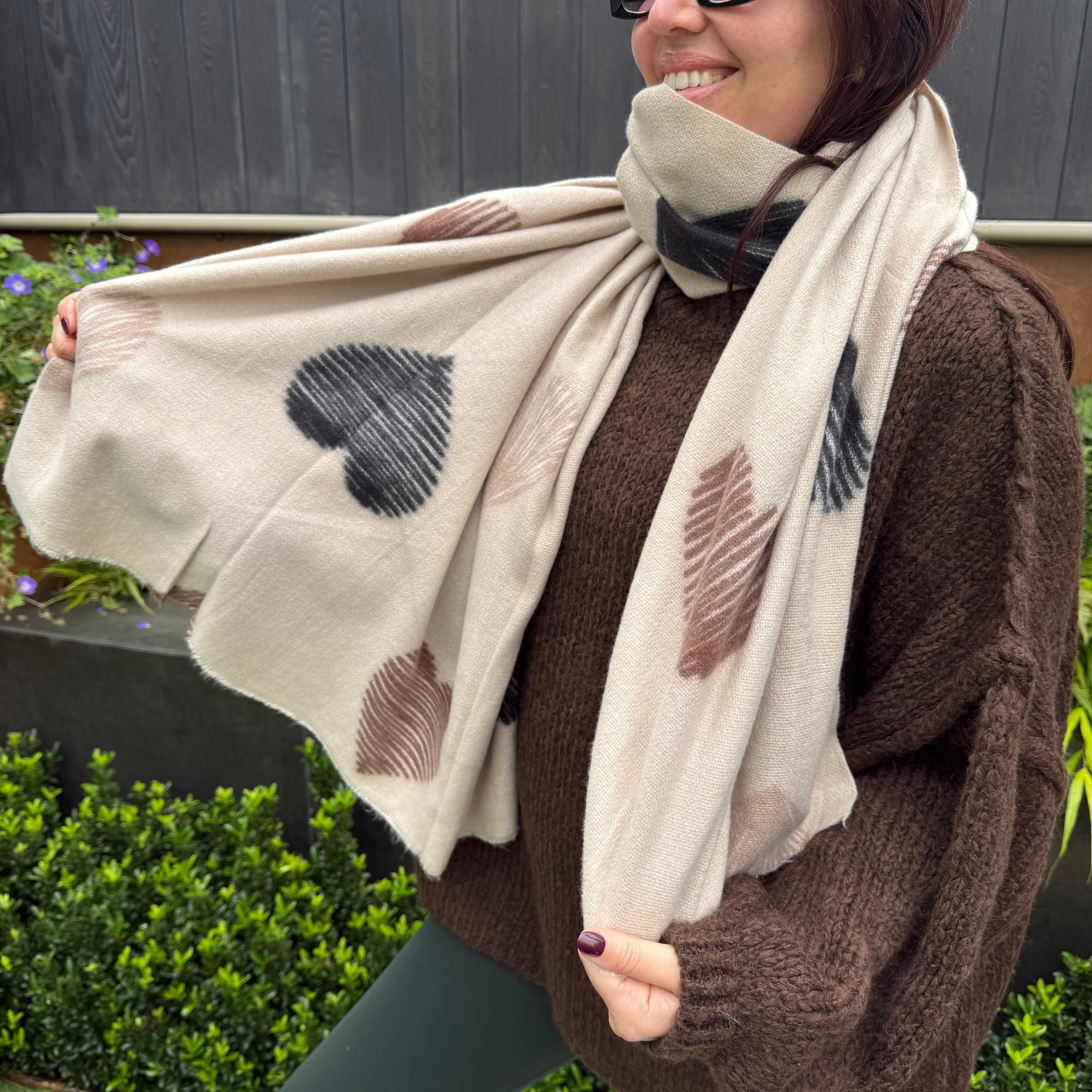 Heart scarf