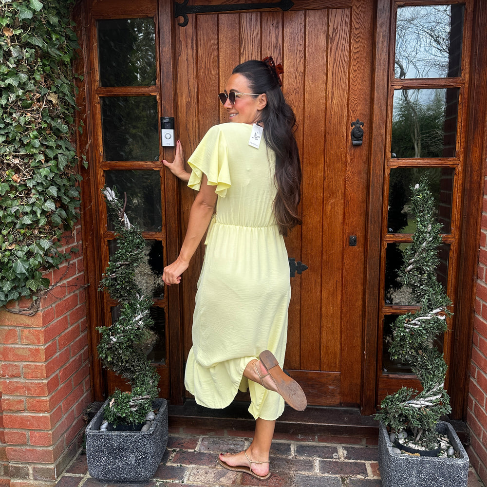 Rachel Ruffle Wrap Dress - Blush Boutique Essex