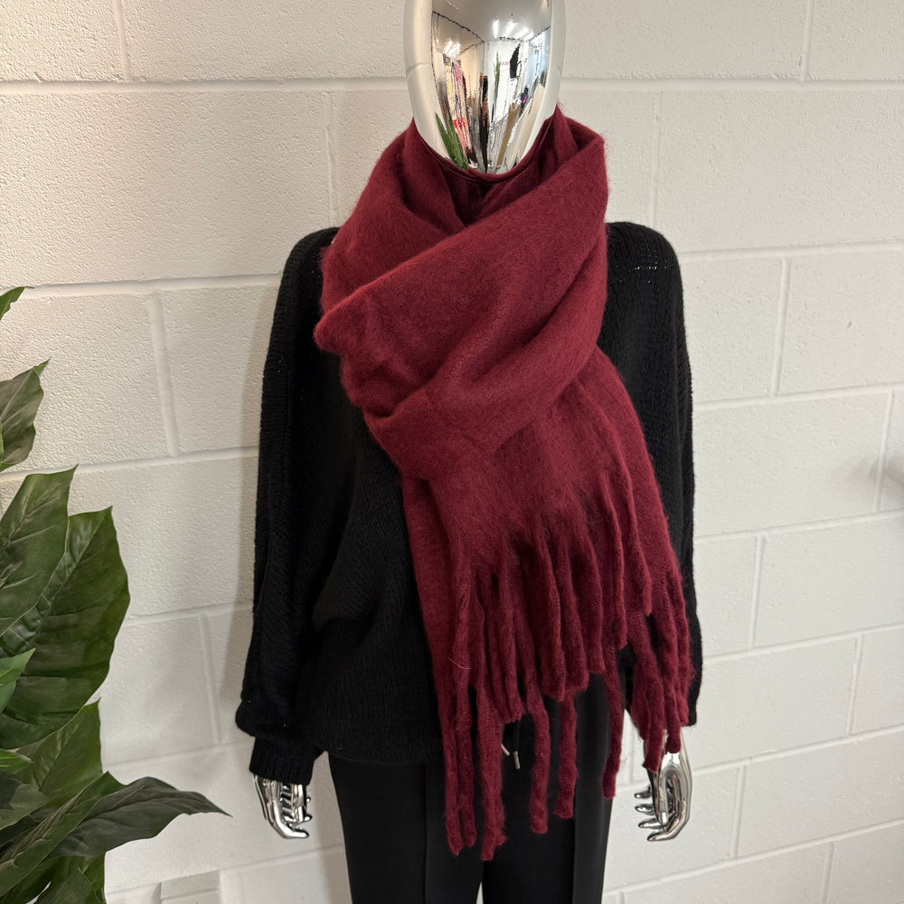Chunky plain scarf