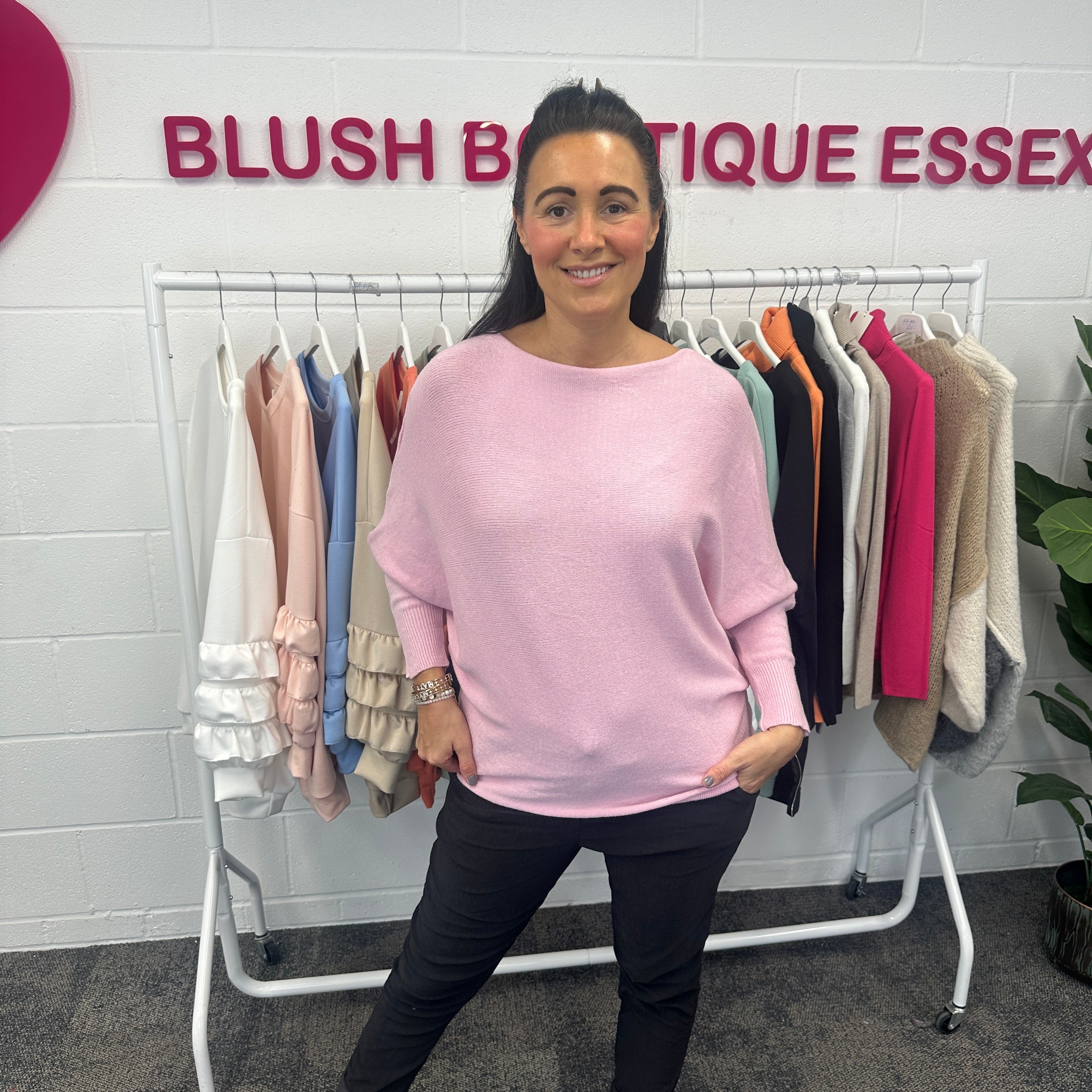 Bree Soft Knit Jumper - Blush Boutique Essex