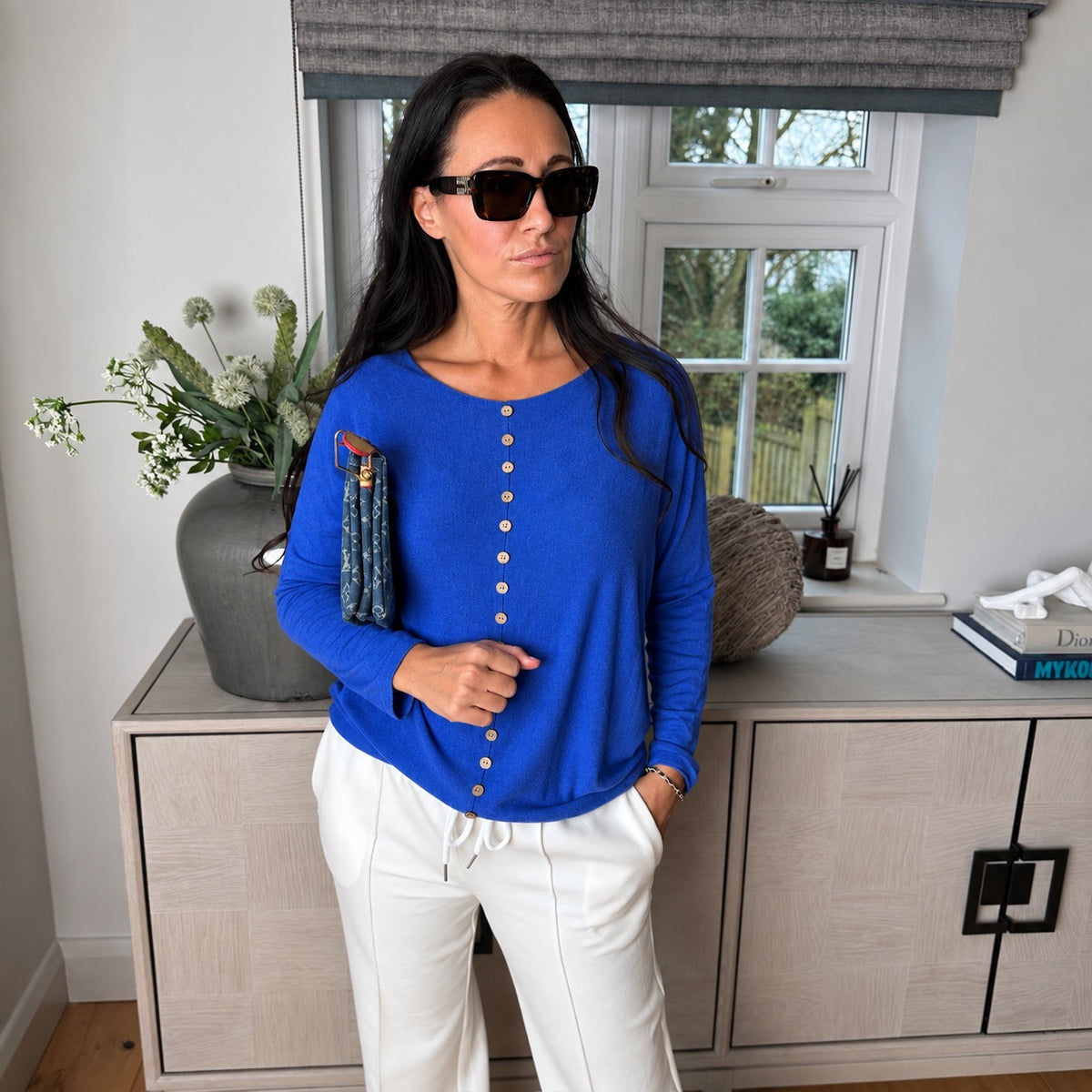 Ash Button Top
