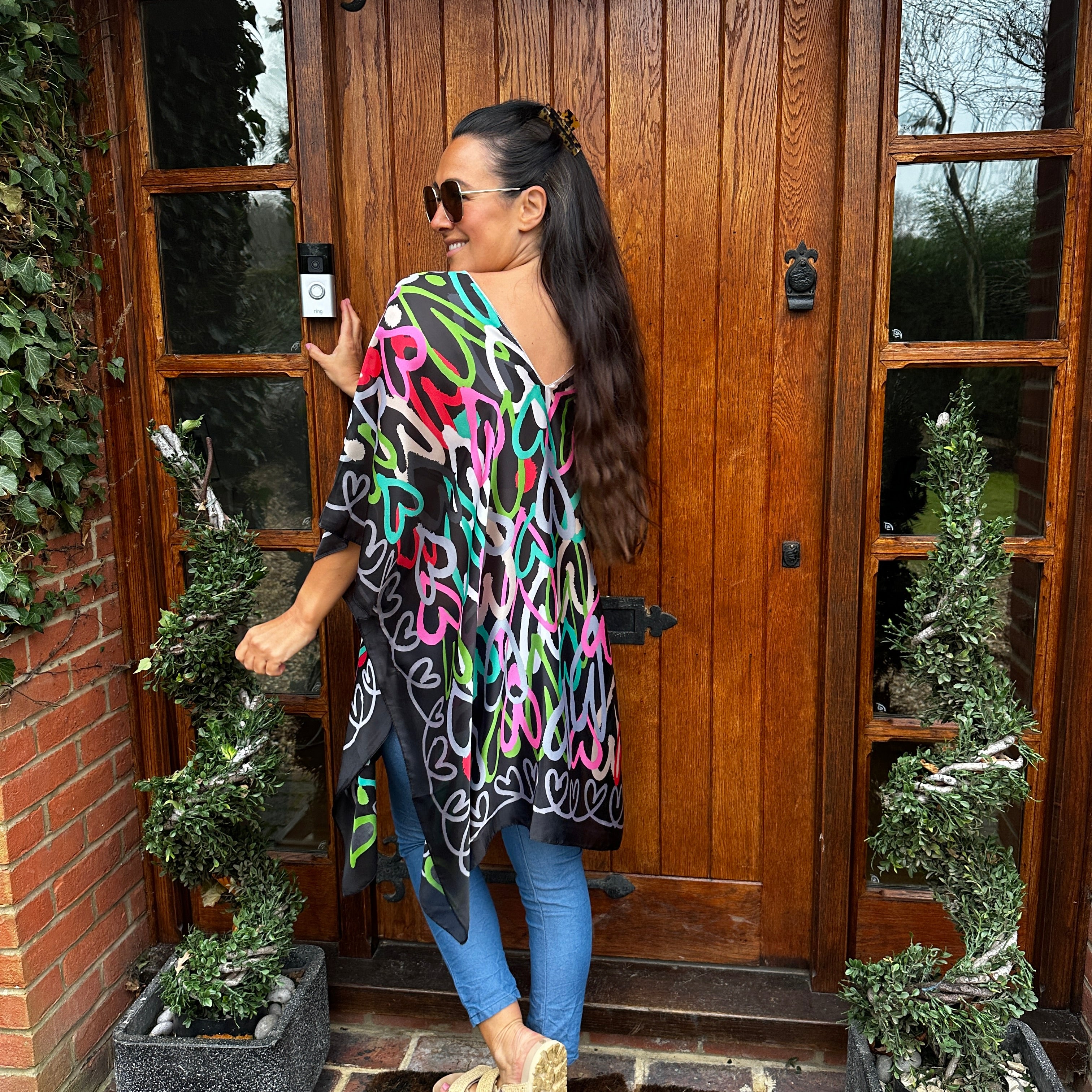 Hannah Heart Kaftan - Blush Boutique Essex