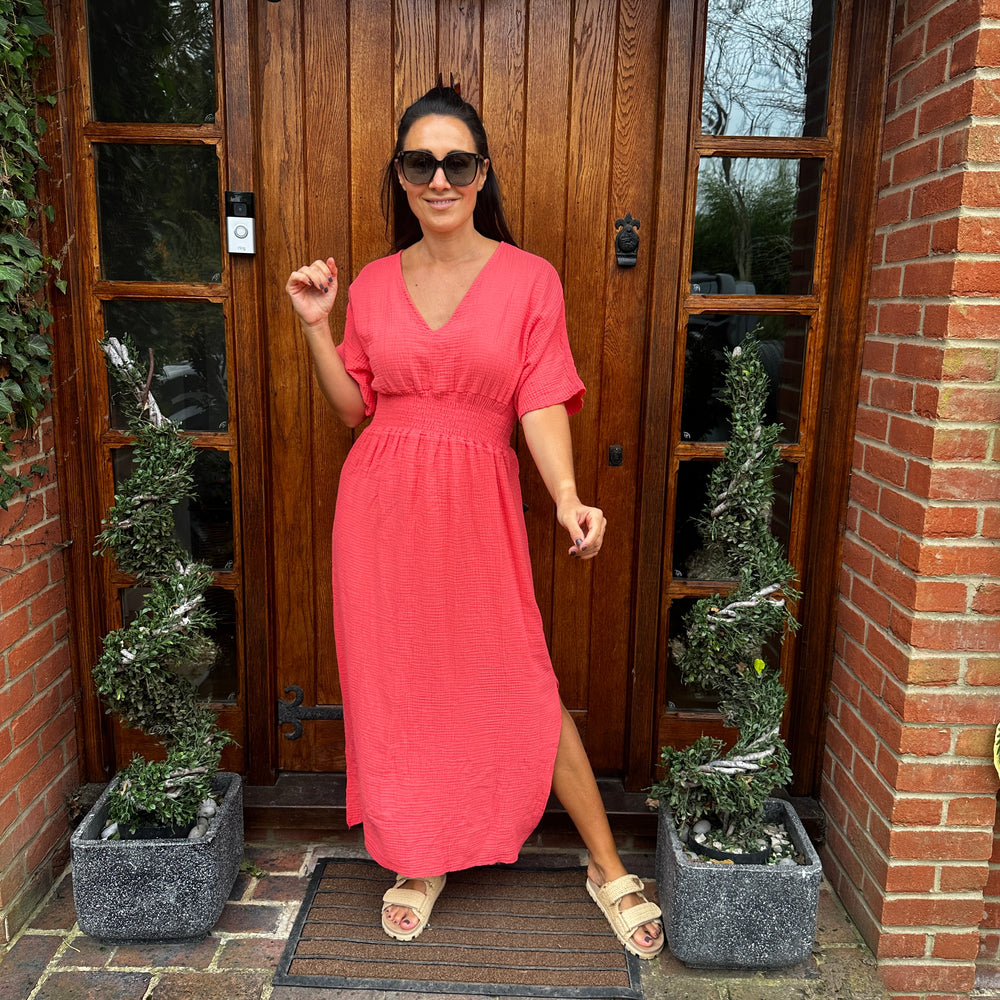 Chloe Cotton Cheesecloth Dress - Blush Boutique Essex