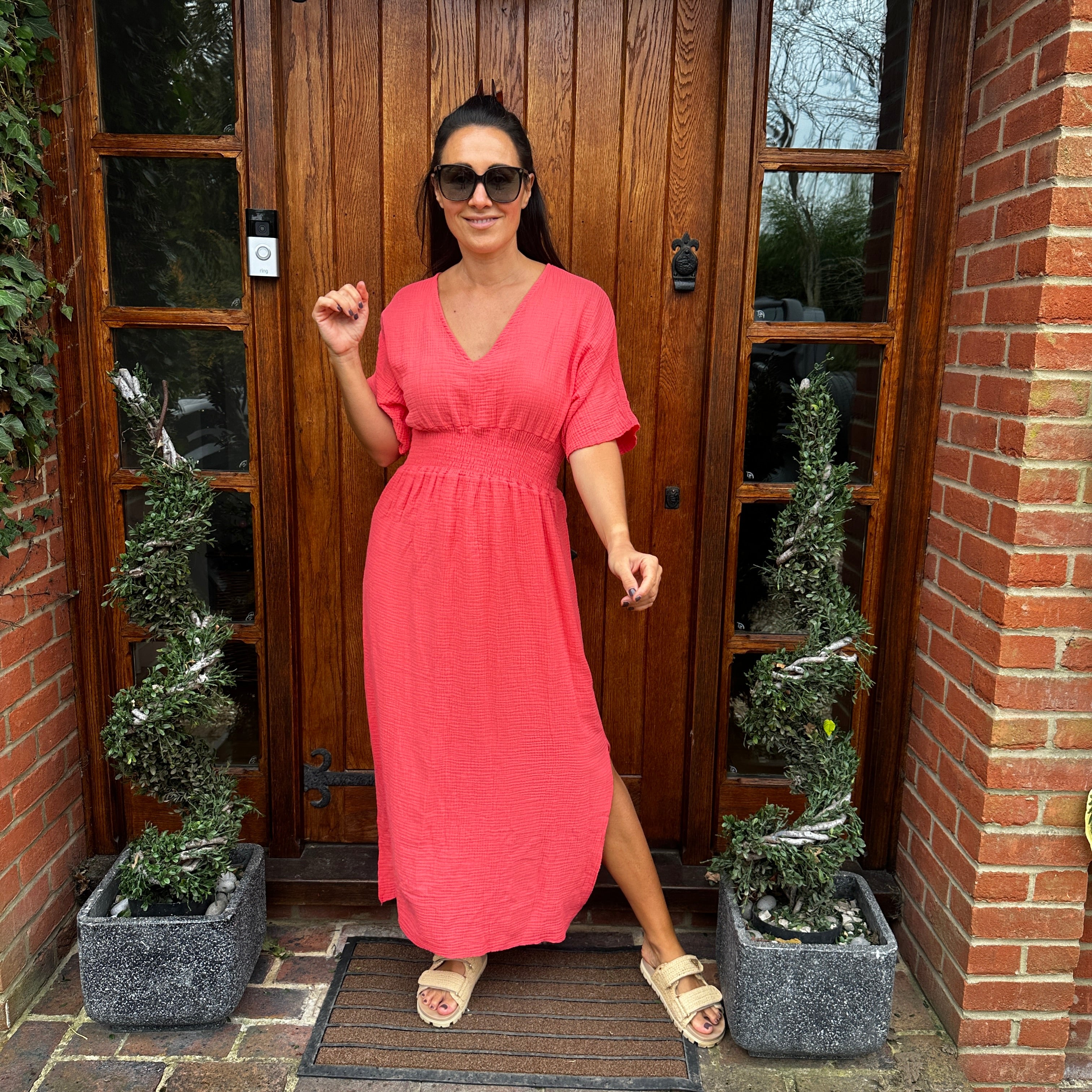Chloe Cotton Cheesecloth Dress - Blush Boutique Essex