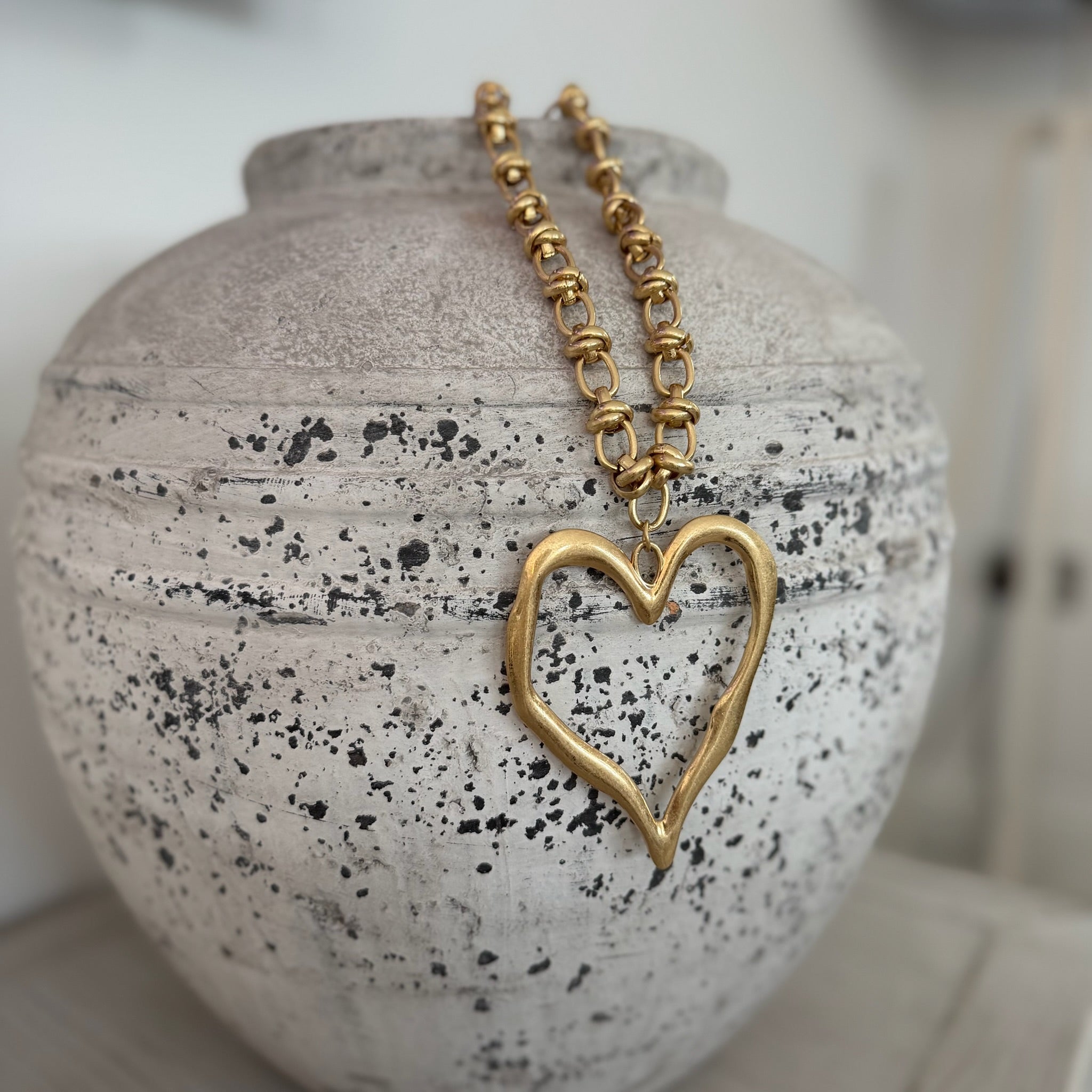 Sasha Heart Necklace - Blush Boutique Essex