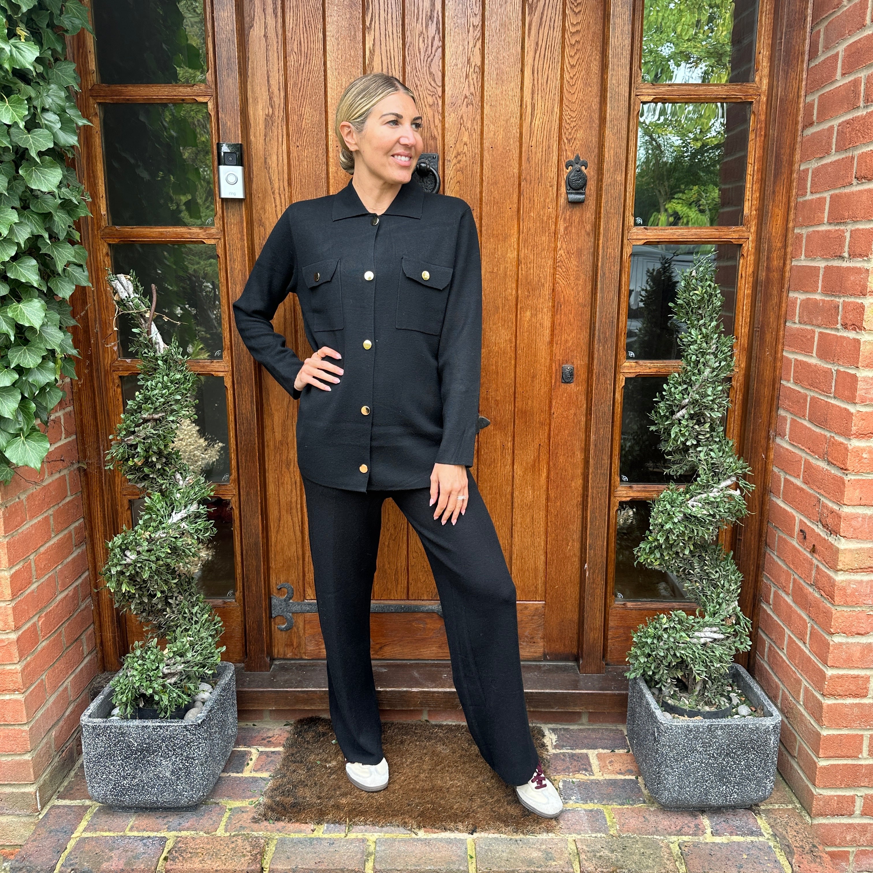 Juliette Button Co Ord - Blush Boutique Essex