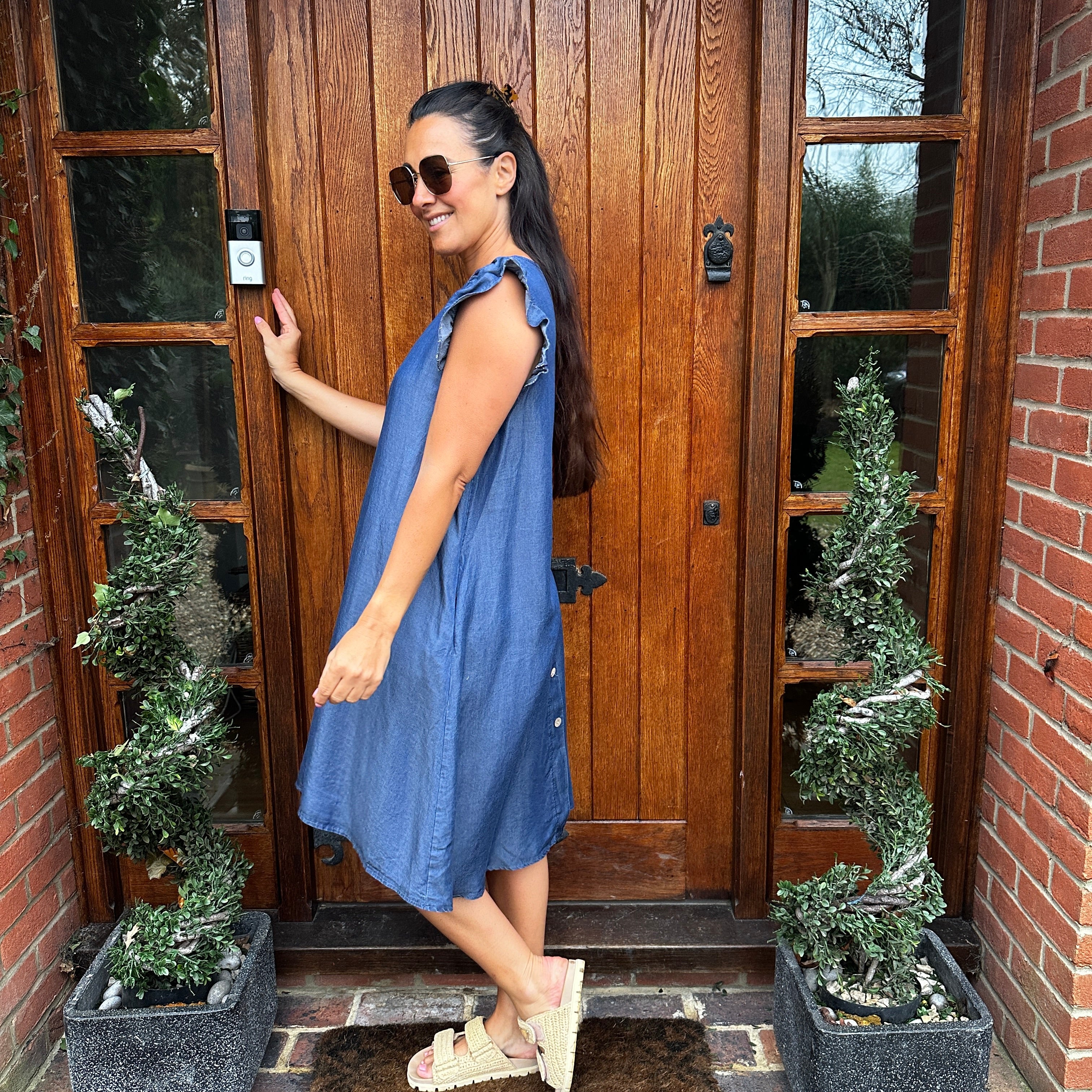 Dulce Denim Dress - Blush Boutique Essex