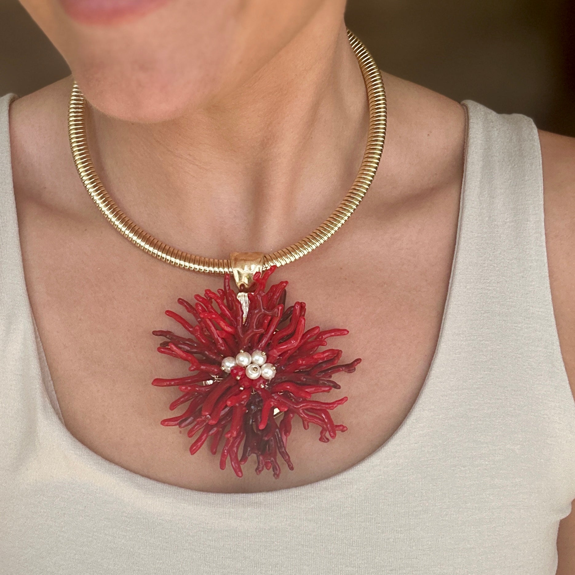 Coral Necklace - Blush Boutique Essex