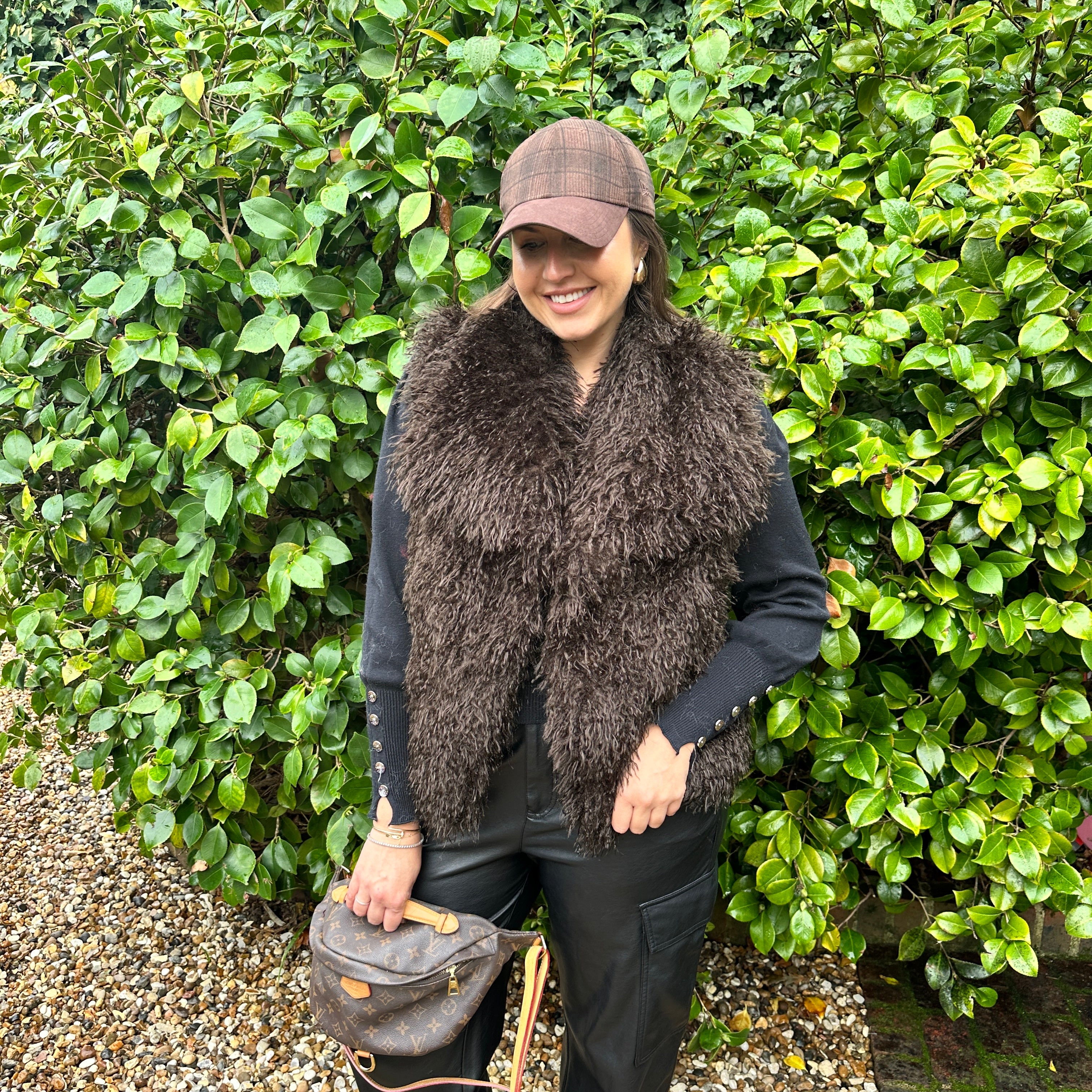 Yara Fluffy Fur Waistcoat