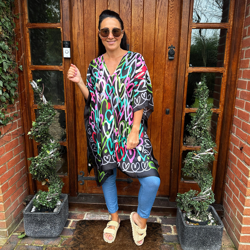 Hannah Heart Kaftan - Blush Boutique Essex