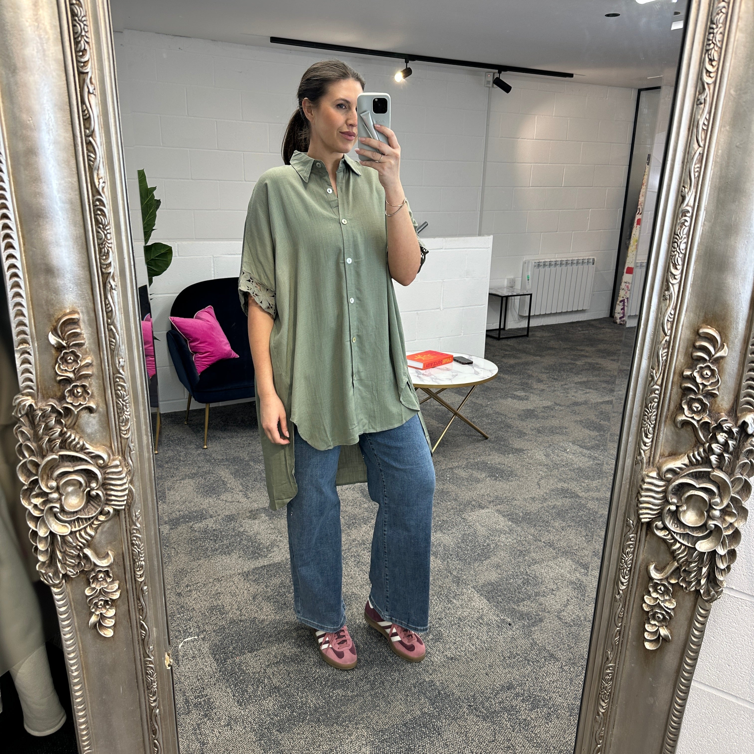 Fleur Anglaise Shirt - Blush Boutique Essex