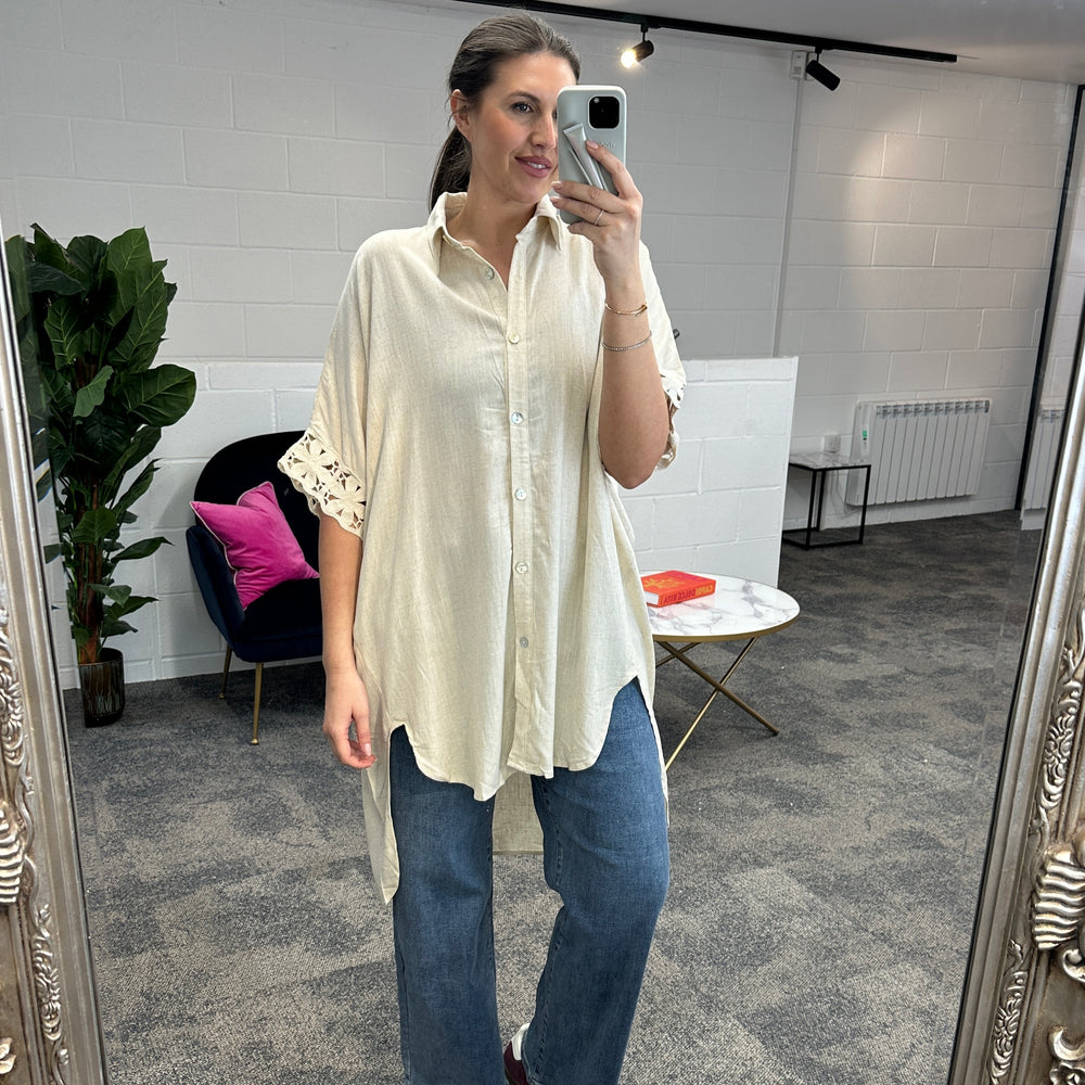 Fleur Anglaise Shirt - Blush Boutique Essex