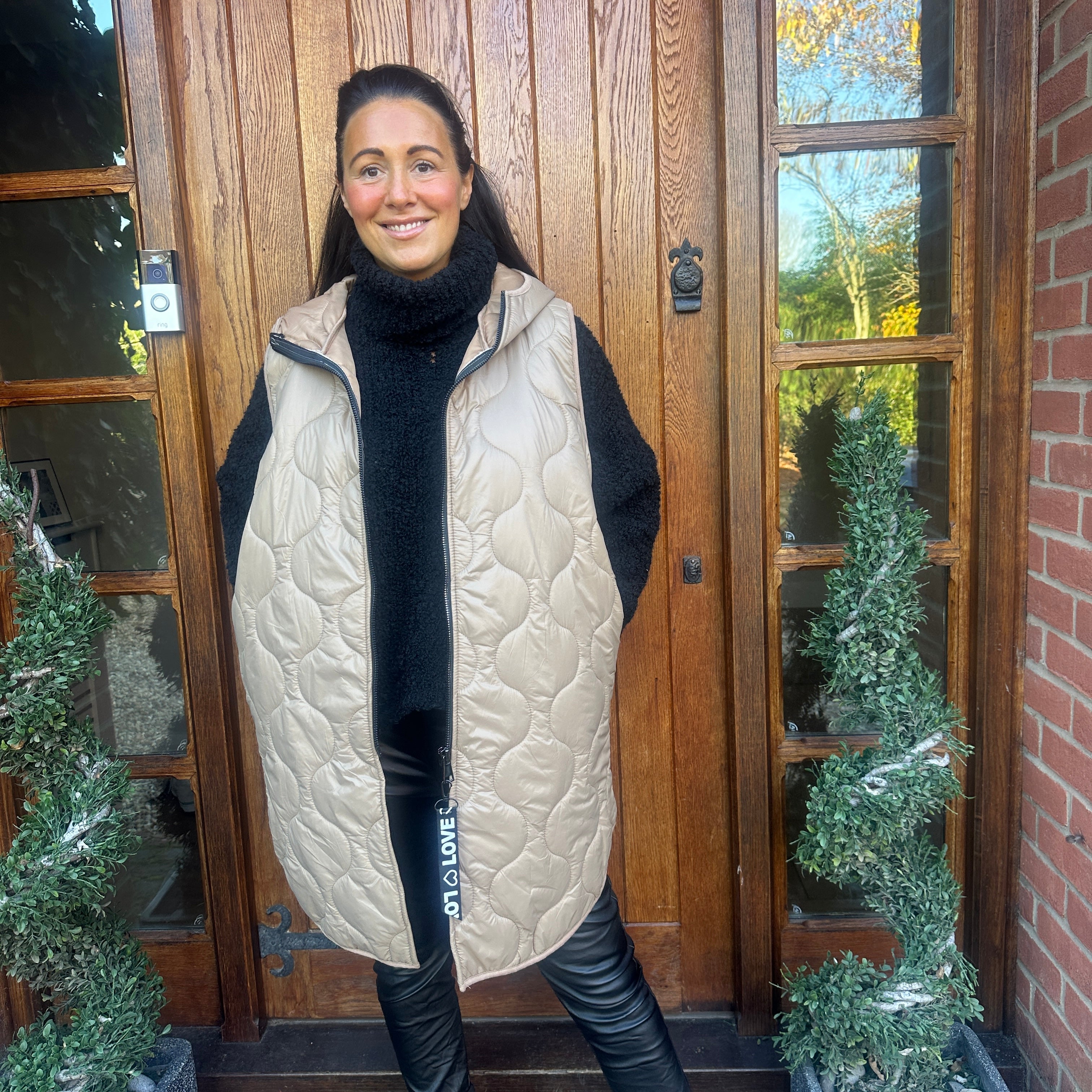 Love Quilted Body Warmer - Blush Boutique Essex