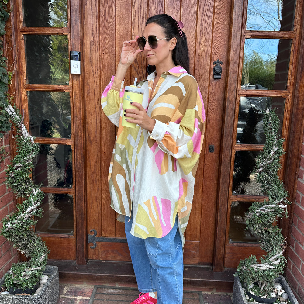Sonny Oversized Shirt - Blush Boutique Essex