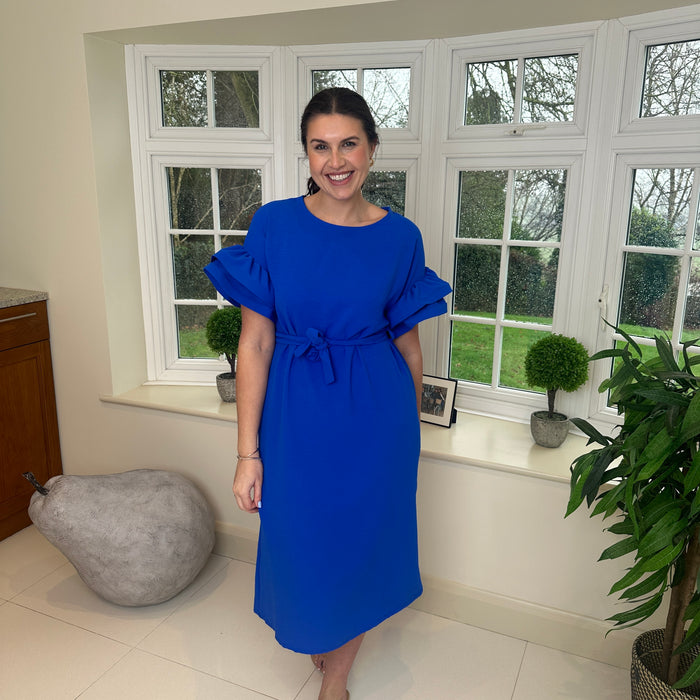 Dahlia Midi Dress Blush Boutique Essex