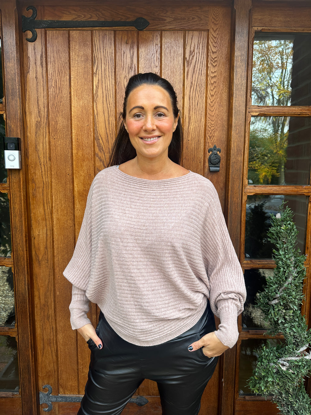 Sammie Ribbed Jumper - Blush Boutique Essex