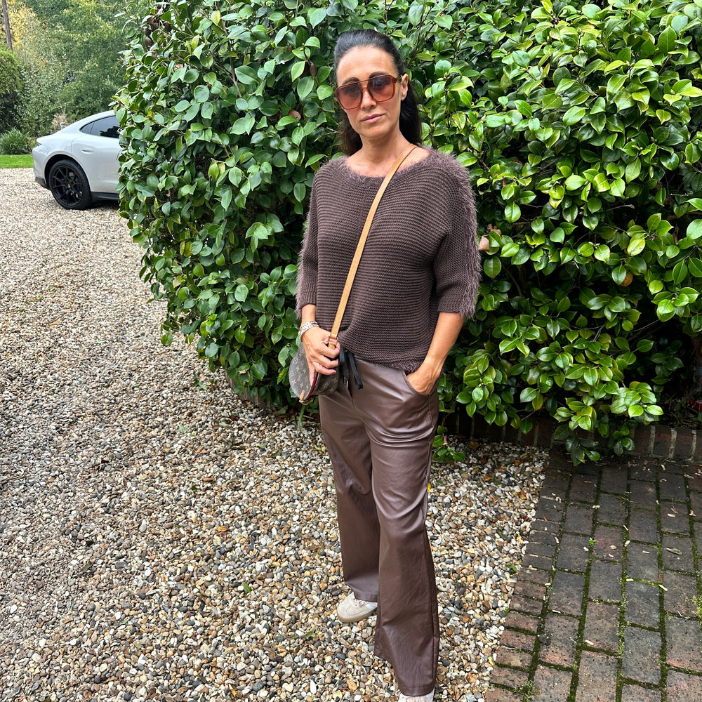 Mylo Faux Leather Trouser