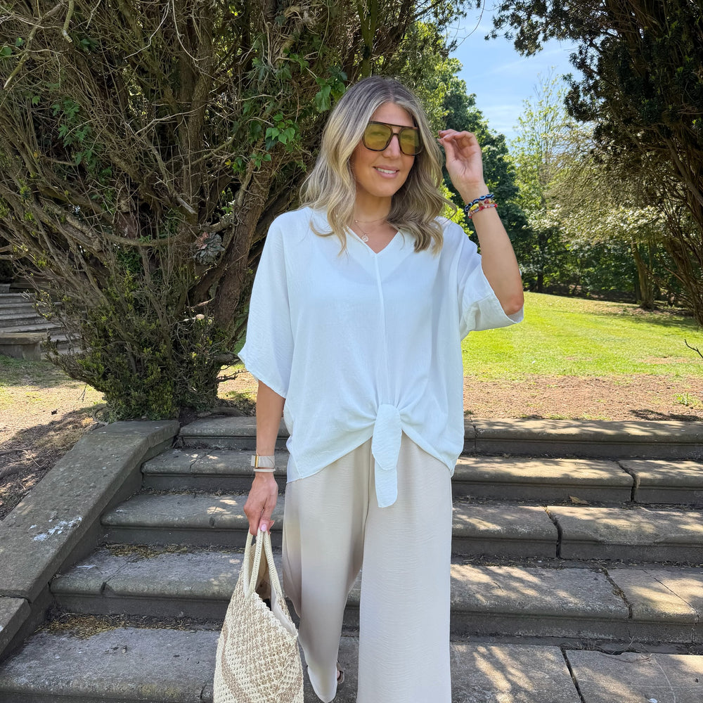 Chantelle Tie Top - Blush Boutique Essex